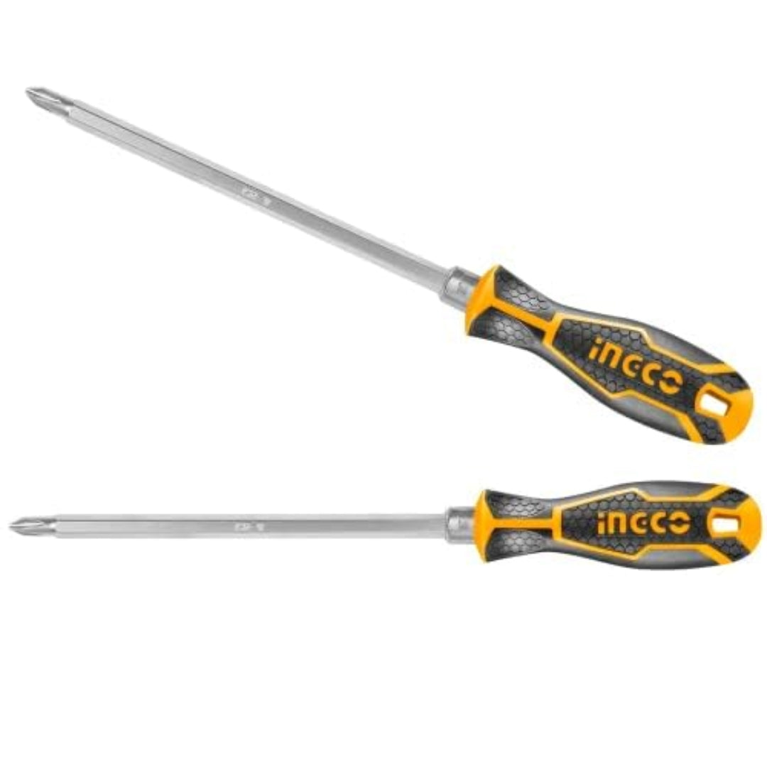 INGCO 2 IN 1 Screwdriver Set – CR-V PH2 + SL6 Interchangeable Screwdriver - AKISD0201 I