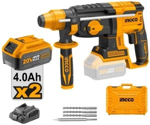 Ingco 20V 4Ah Li-Ion Cordless Rotary Hammer, CRHLI202287