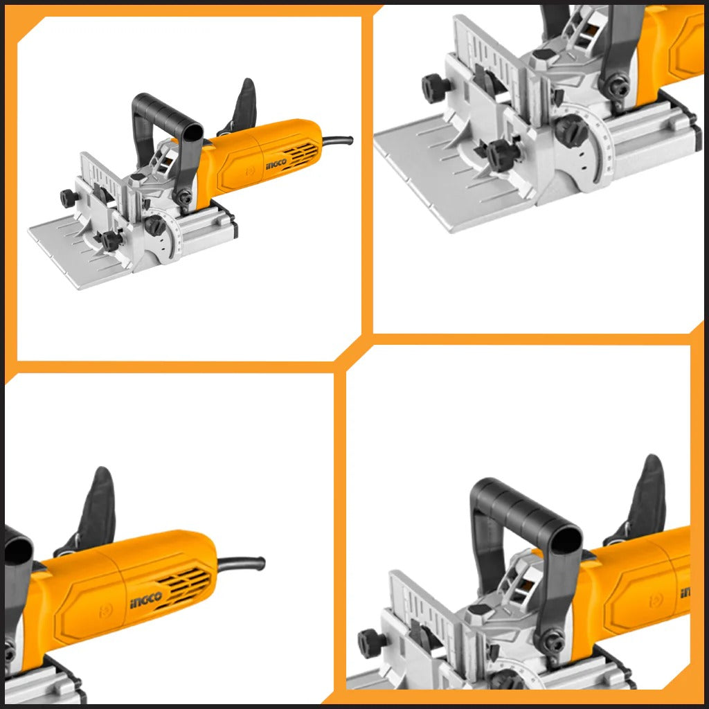 Homdum Wood Biscuit jointer machine INGCO BJ9508 wood plank/table top jointing tool with 15 pc biscuit dowel.