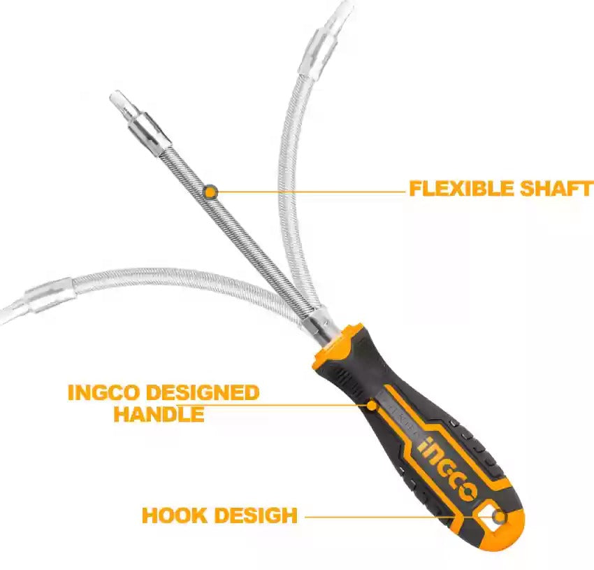 Ingco Flexible Shaft Screwdriver AKSDFL1208