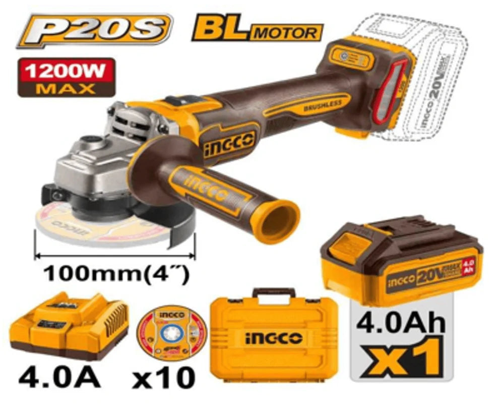 CAGLI2210031 INGCO CORDLESS ANGLE GRINDER