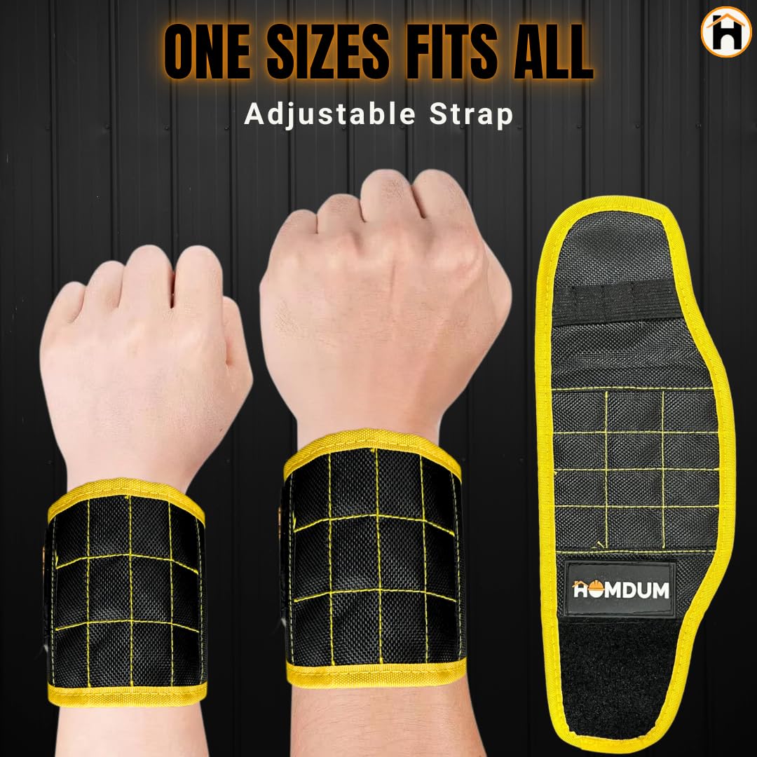 HOMDUM Magnetic Wrist Band – Adjustable Breathable Wrist Strap