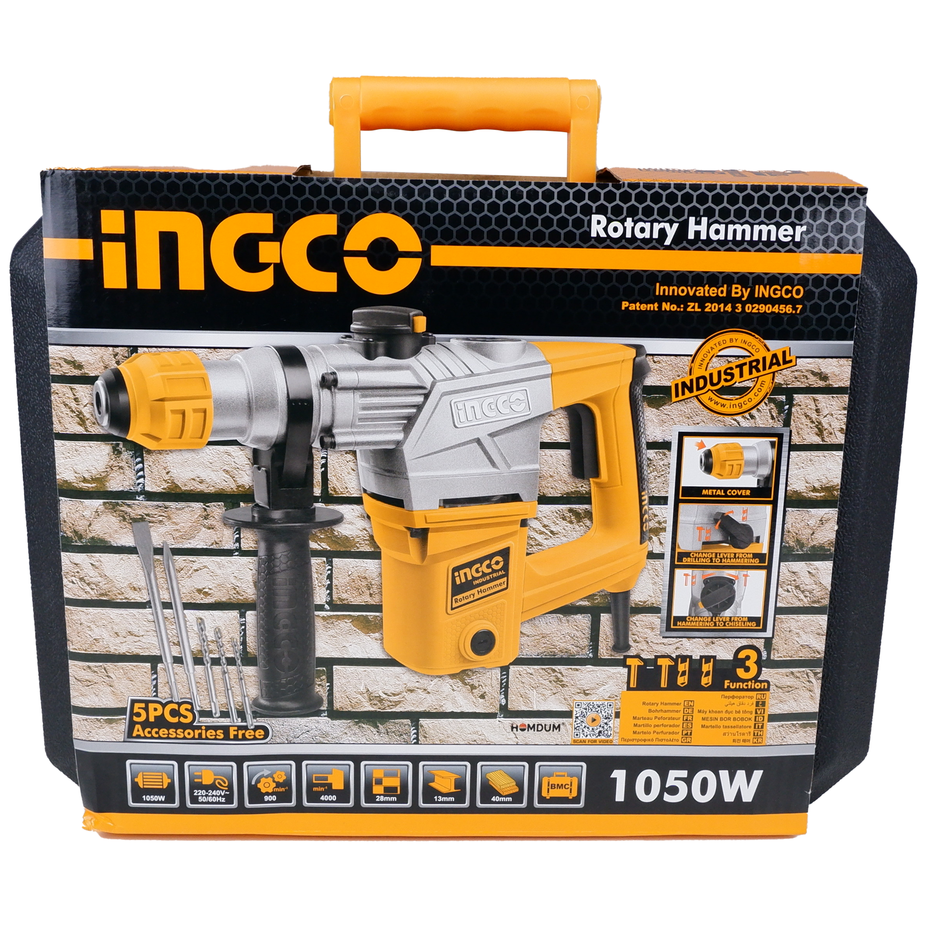 Homdum 1050W INGCO demolition hammer