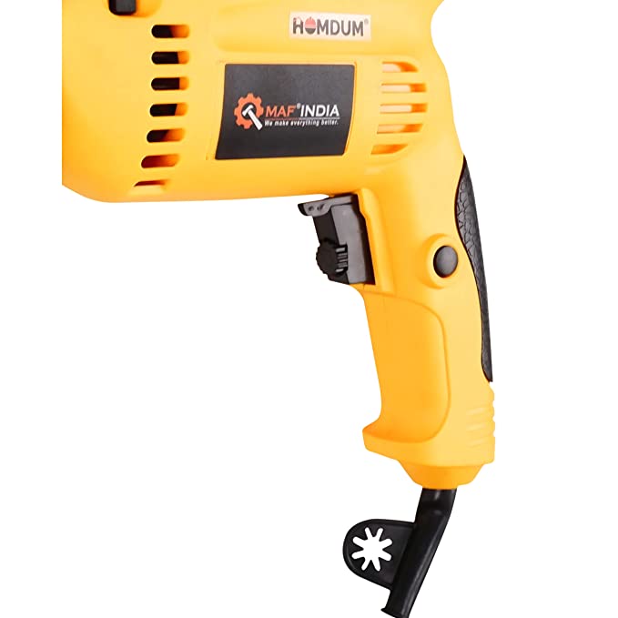 Homdum 13Mm Hammer screw Drill Machine Blue/Yellow