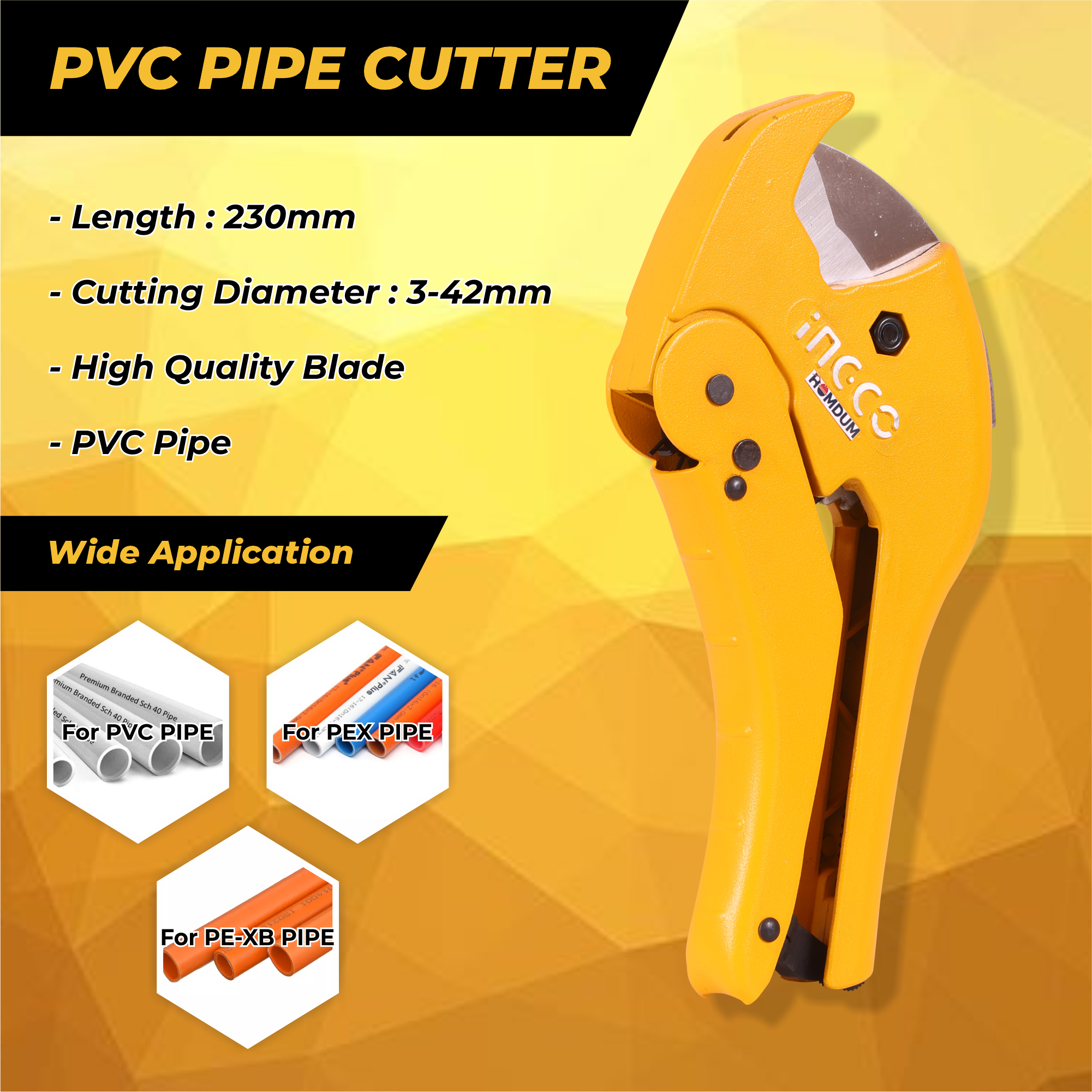 Homdum Pvc Pipe cutter high quality bade