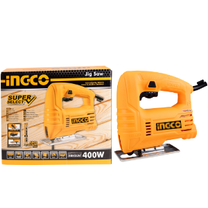 Homdum Jigsaw machine for wood cutting INGCO - Powerful 400W -Variable speed 800-3000 Rpm - cutting Angle 45 degree- 1pc fast cut jig saw blades.