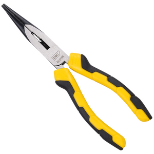 Homdum 8 inch Sturdy Steel long nose plier INGCO 200mm Multi-purpose Needle Nose Mini Plier double color sleeve black & yellow