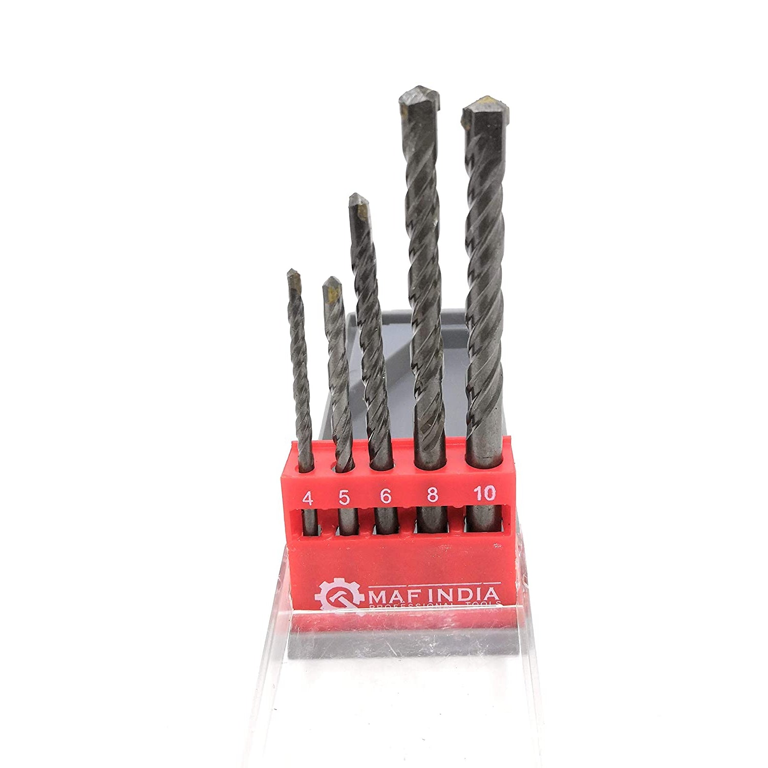 Homdum Concrete Masonry Drill Bit Set for Wall (Silver) -Set of 5