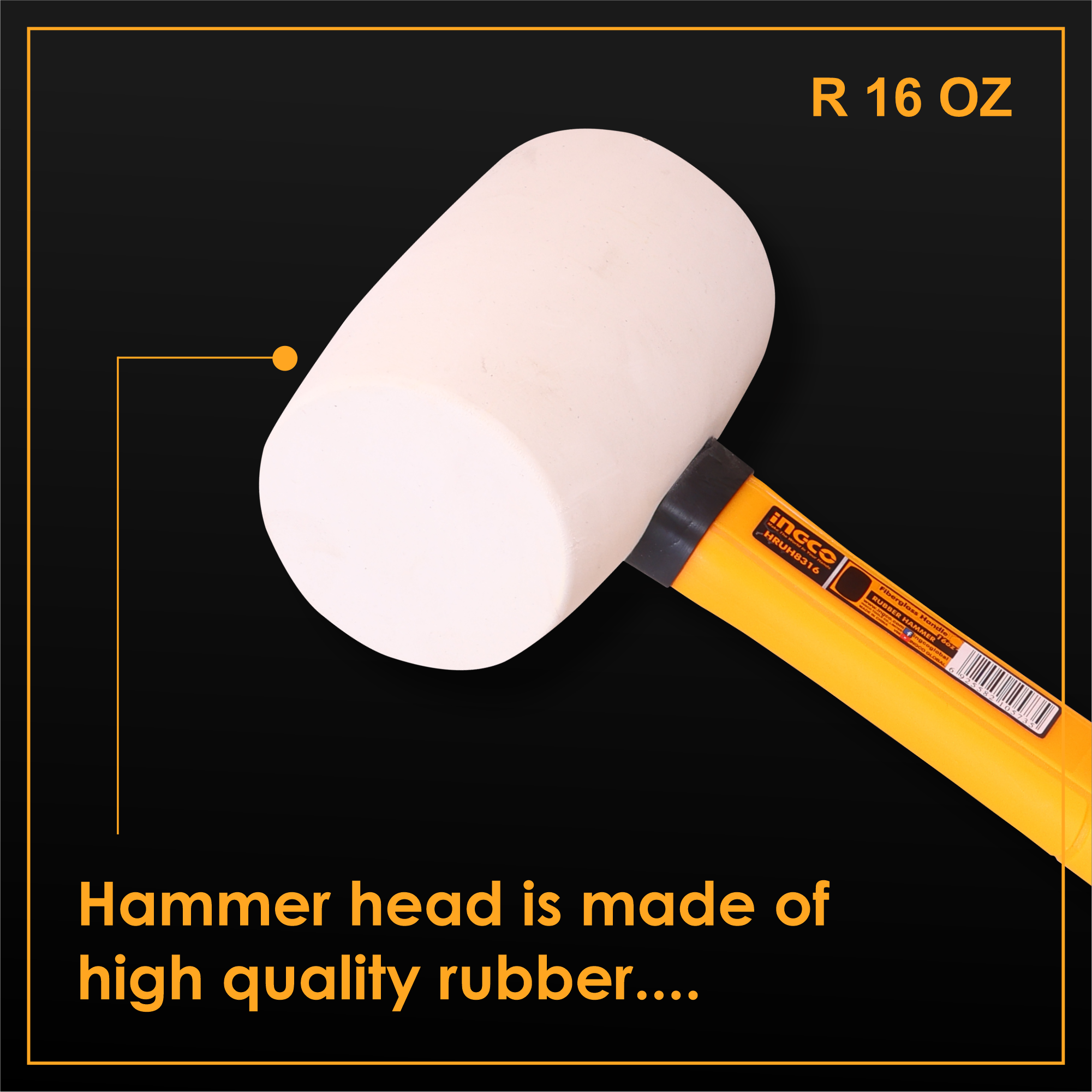 Homdum Rubber Mallet Soft Face Hammer 