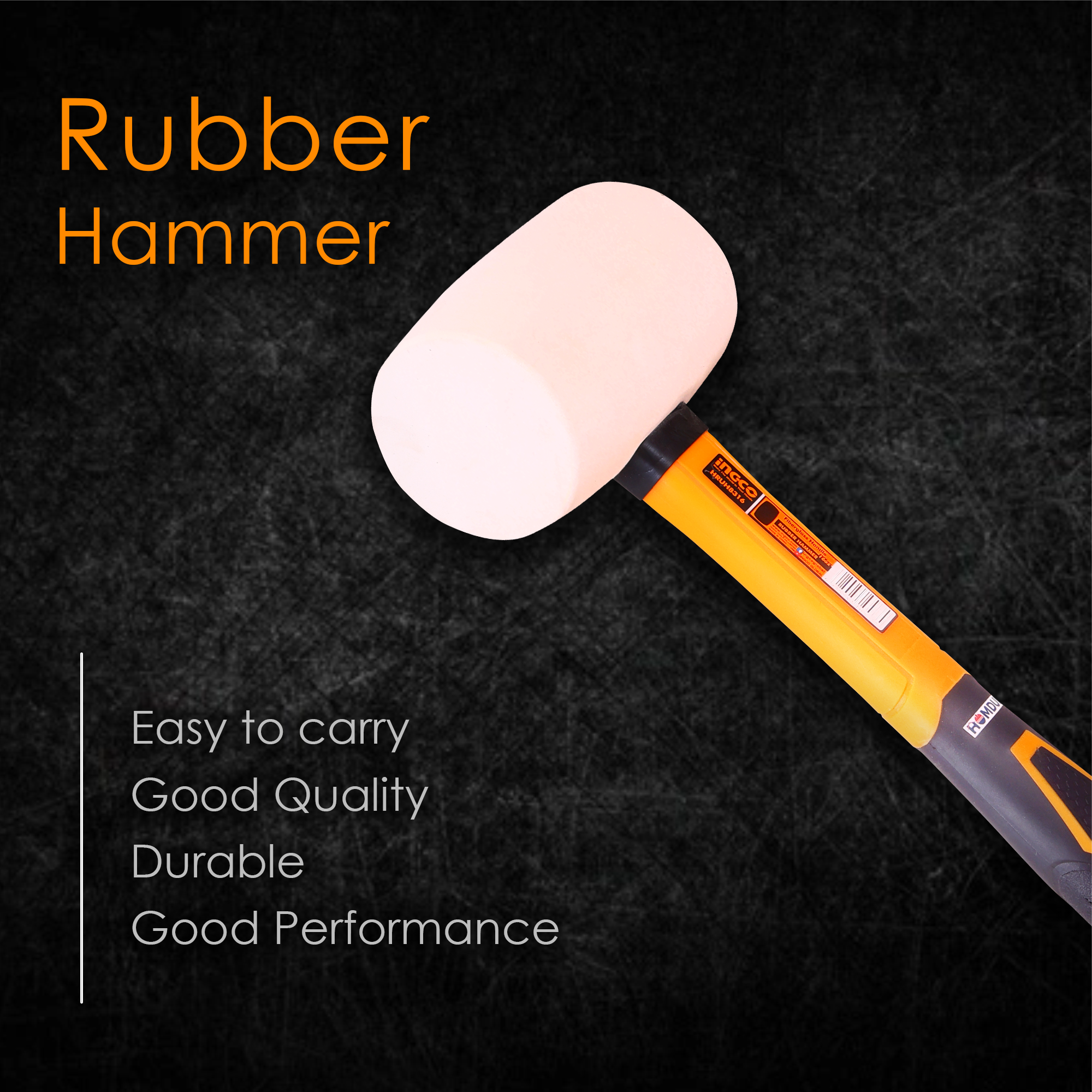 Homdum Professional Rubber Mallet Hammer INGCO