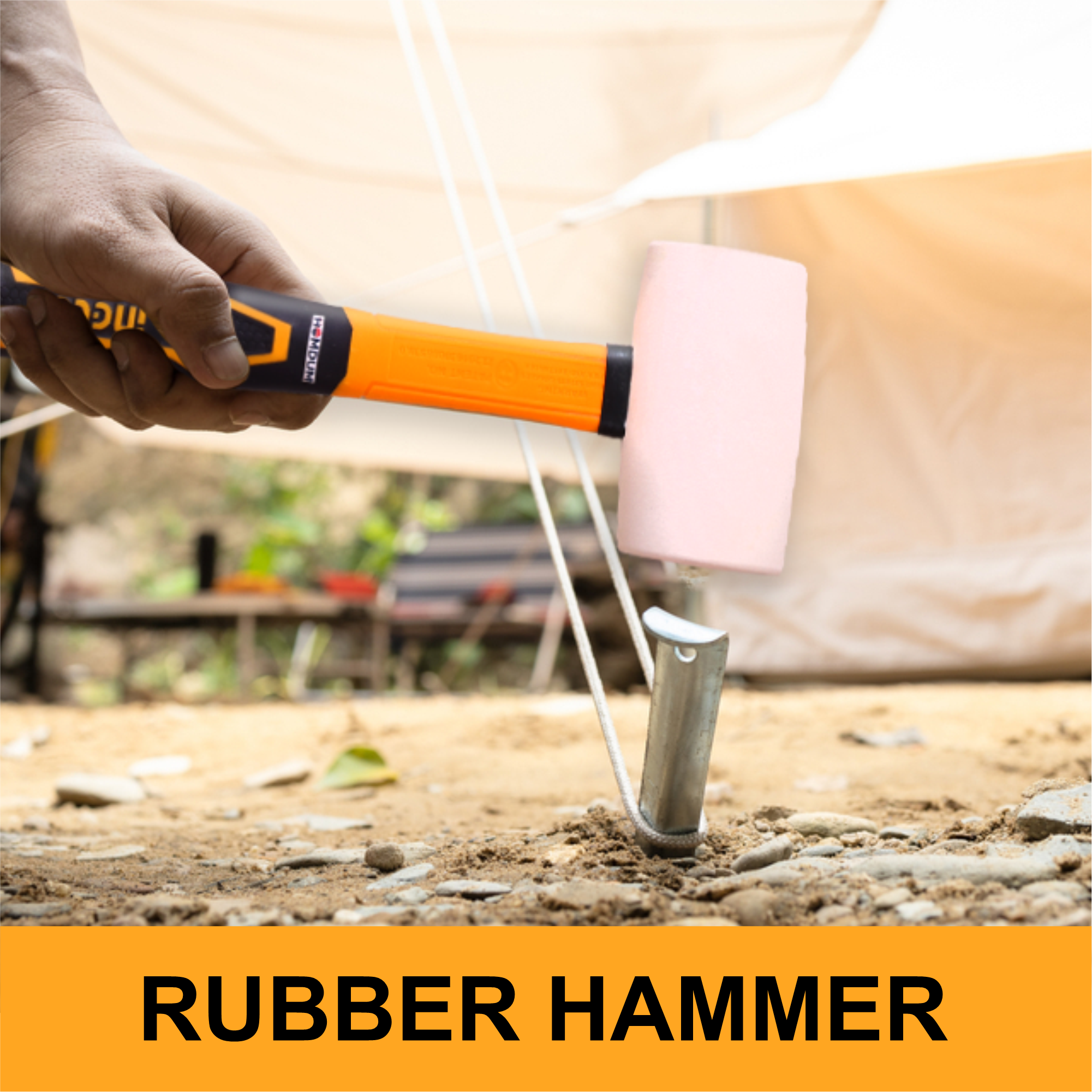 Homdum Rubber Mallet Hammer 