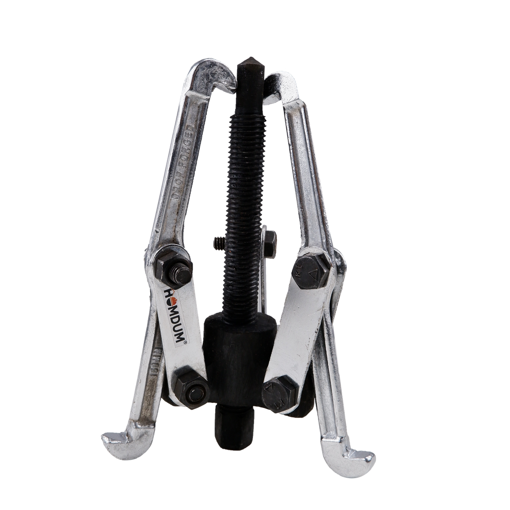 Homdum 8 inch 3 Legs/Jaws Bearing Puller Heavy Chrome Vanadium Steel Gear Puller size 200 mm (Black and Silver)