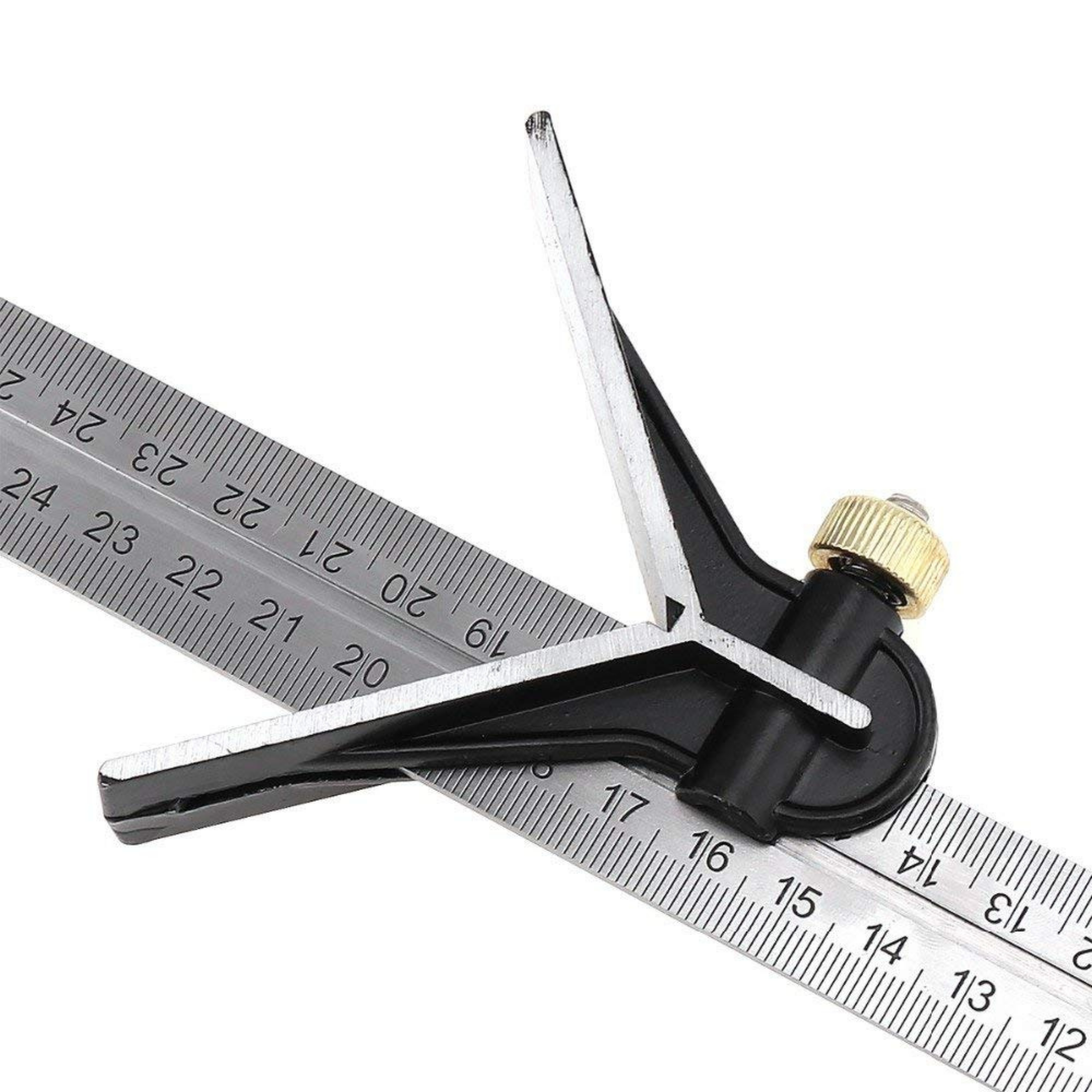 Homdum Stainless Steel Scale Precision Try Square Angle Finder