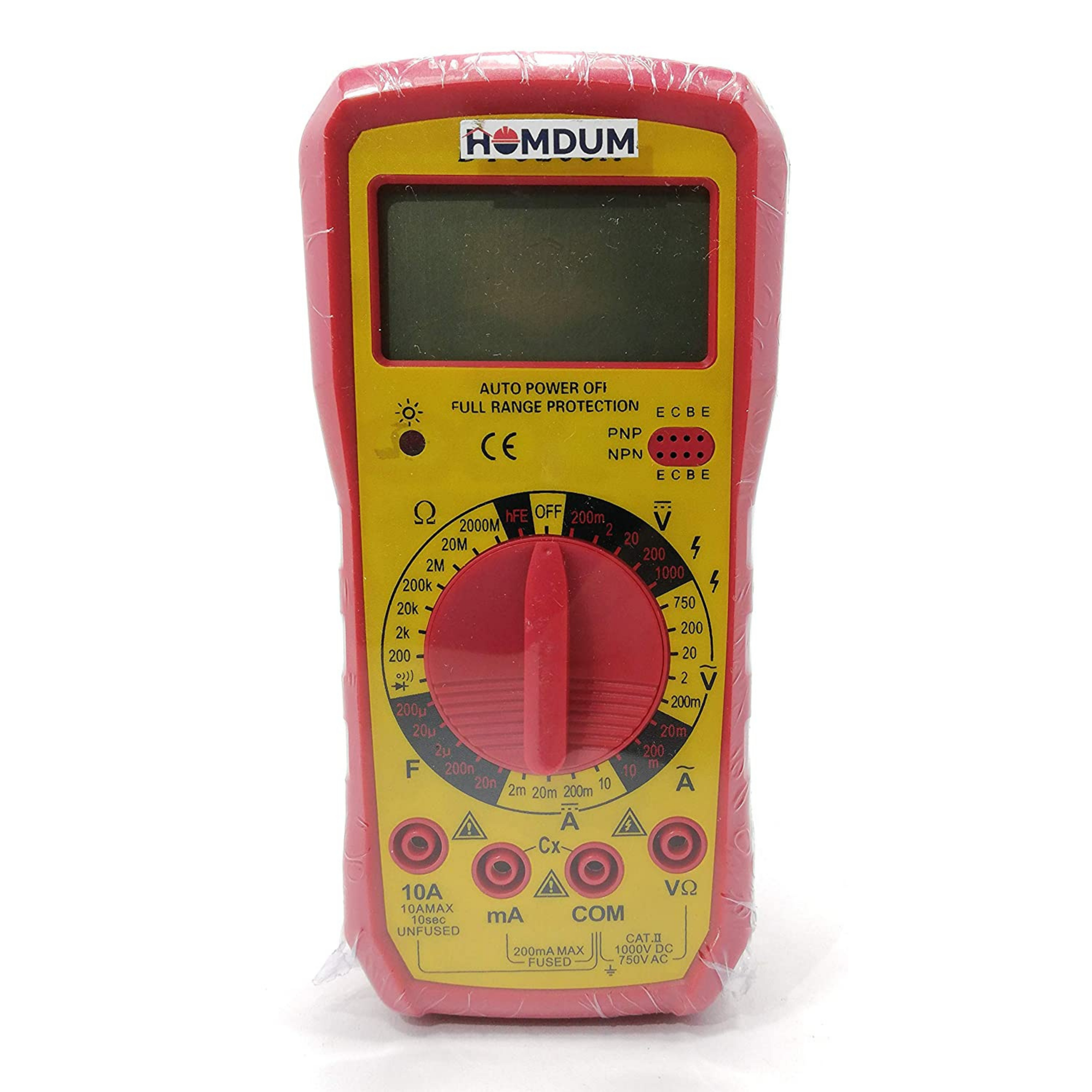 Homdum Digital Multimeter LCD AC DC Measuring Voltage Current