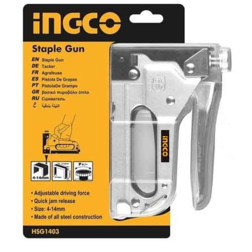 Homdum Ingco Heavy Duty Staple Gun Handtacker wood Tacker for crafts and wooden works
