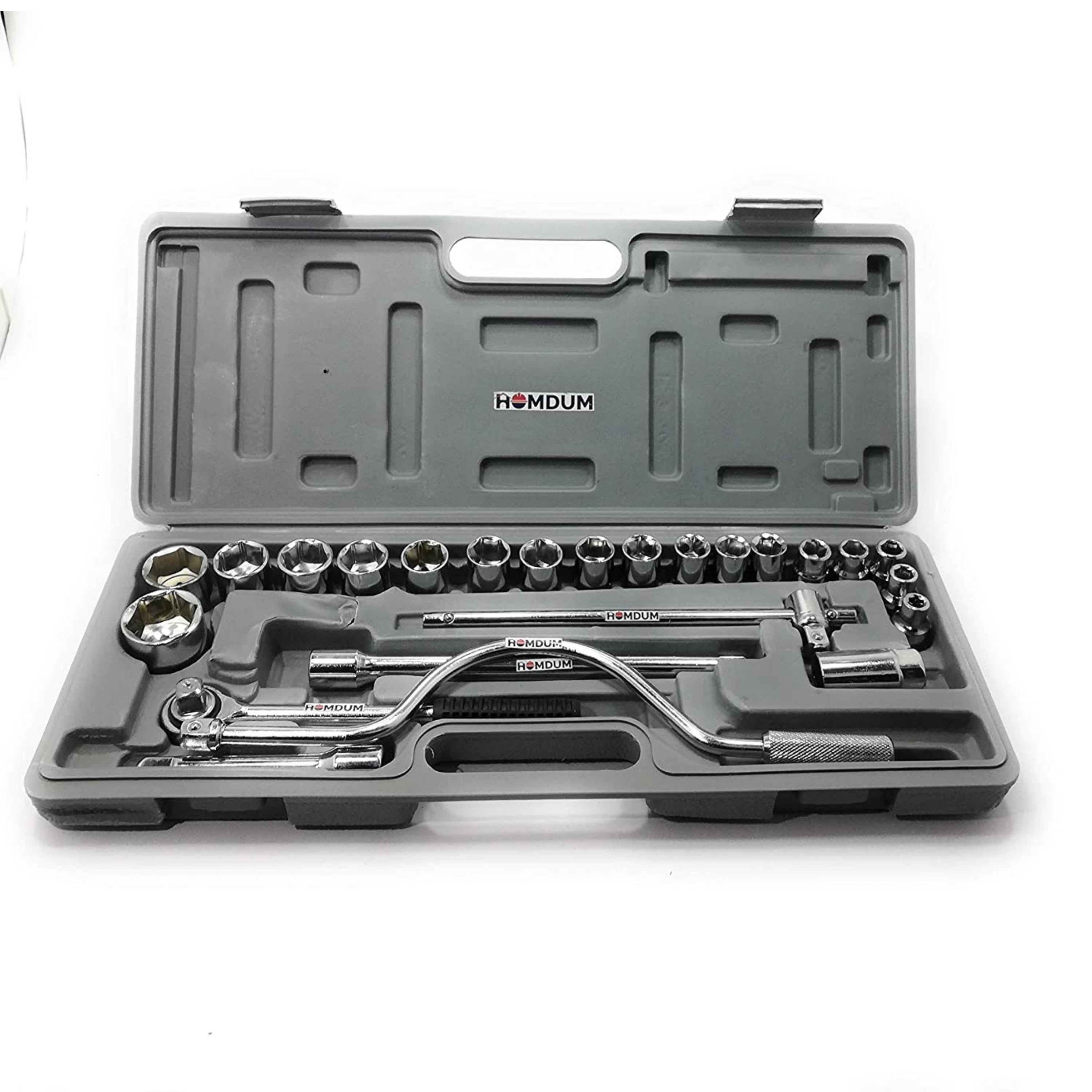 Homdum 1/2 Drive Socket Set 24 pcs with carrying case