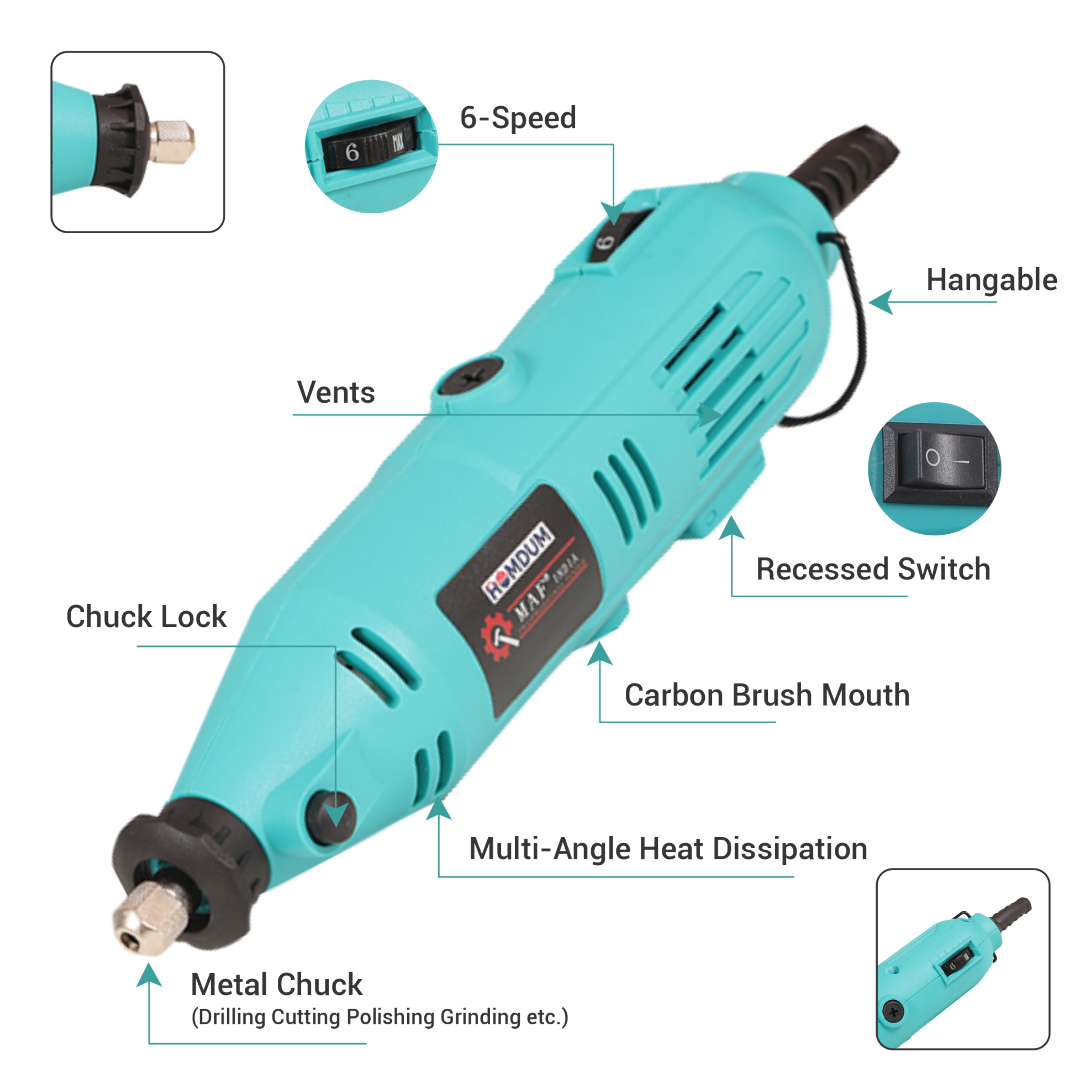 Homdum Mini Rotary Die Grinder 