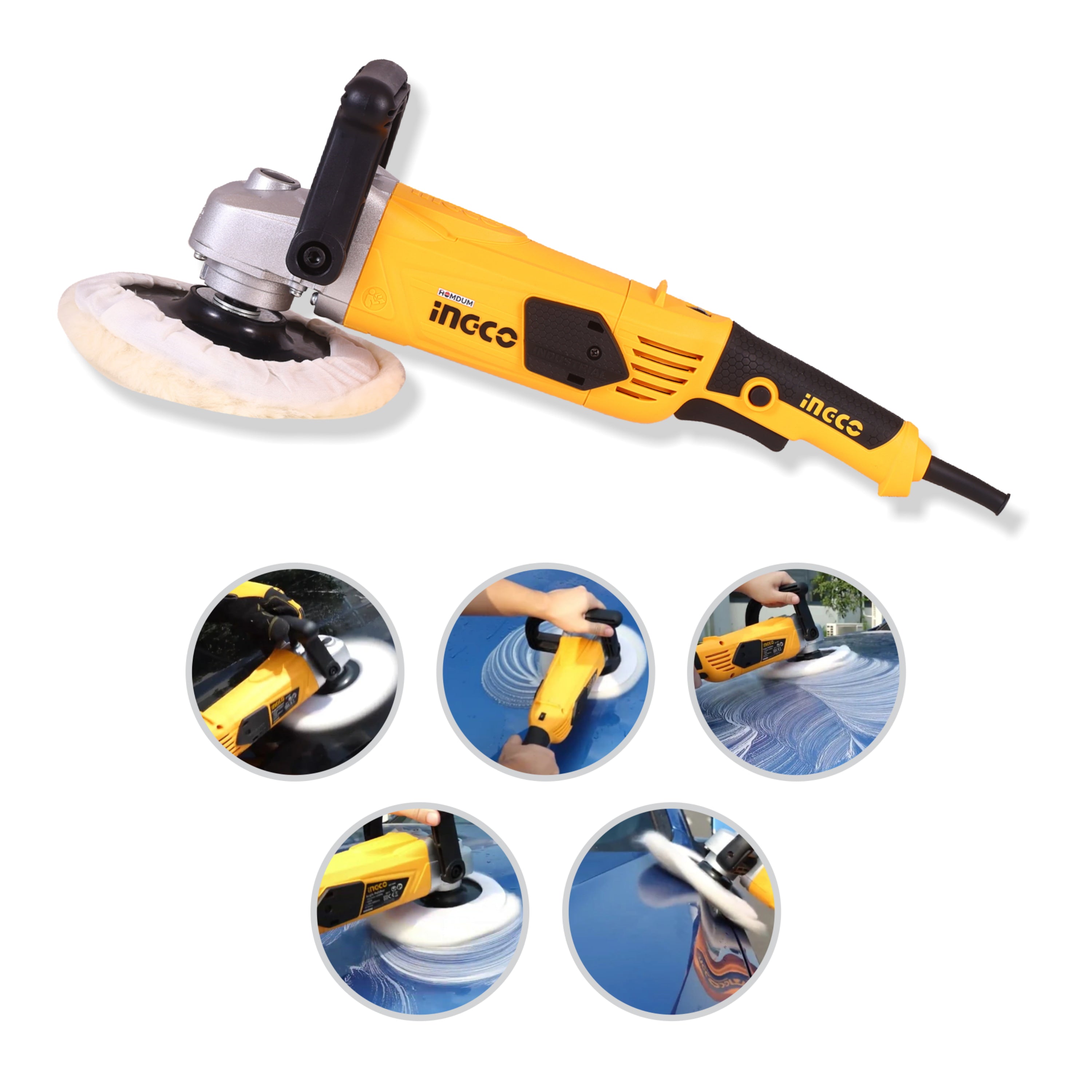 Homdum Ingco 1400 watt angle polisher machine