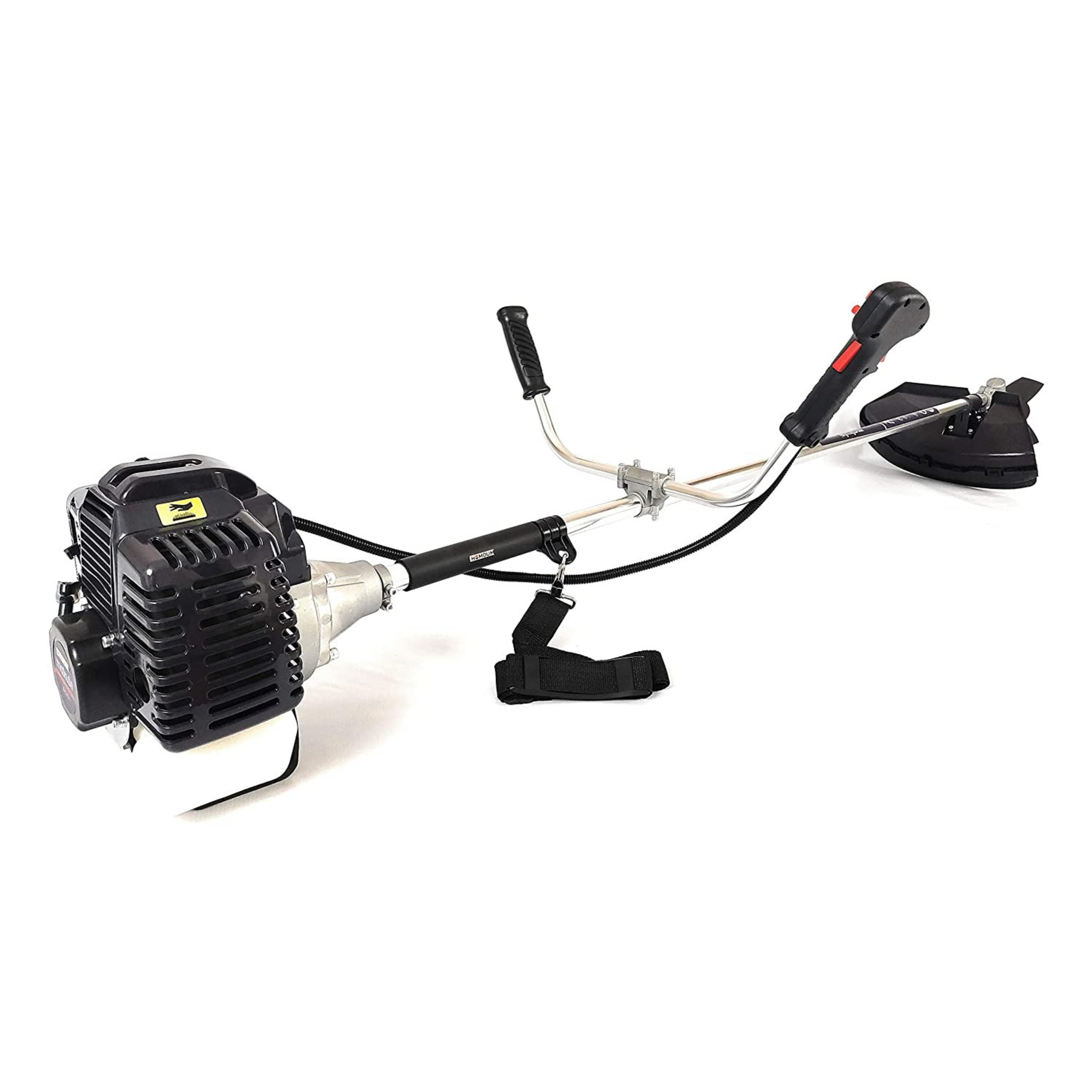 Homdum 1650W Brush Cutter makute Heavy Duty Petrol Grass Trimmer Machine with Blade Attachment 2 Stroke Engine 52CC Crop Harvester/Grass Cutting Machine