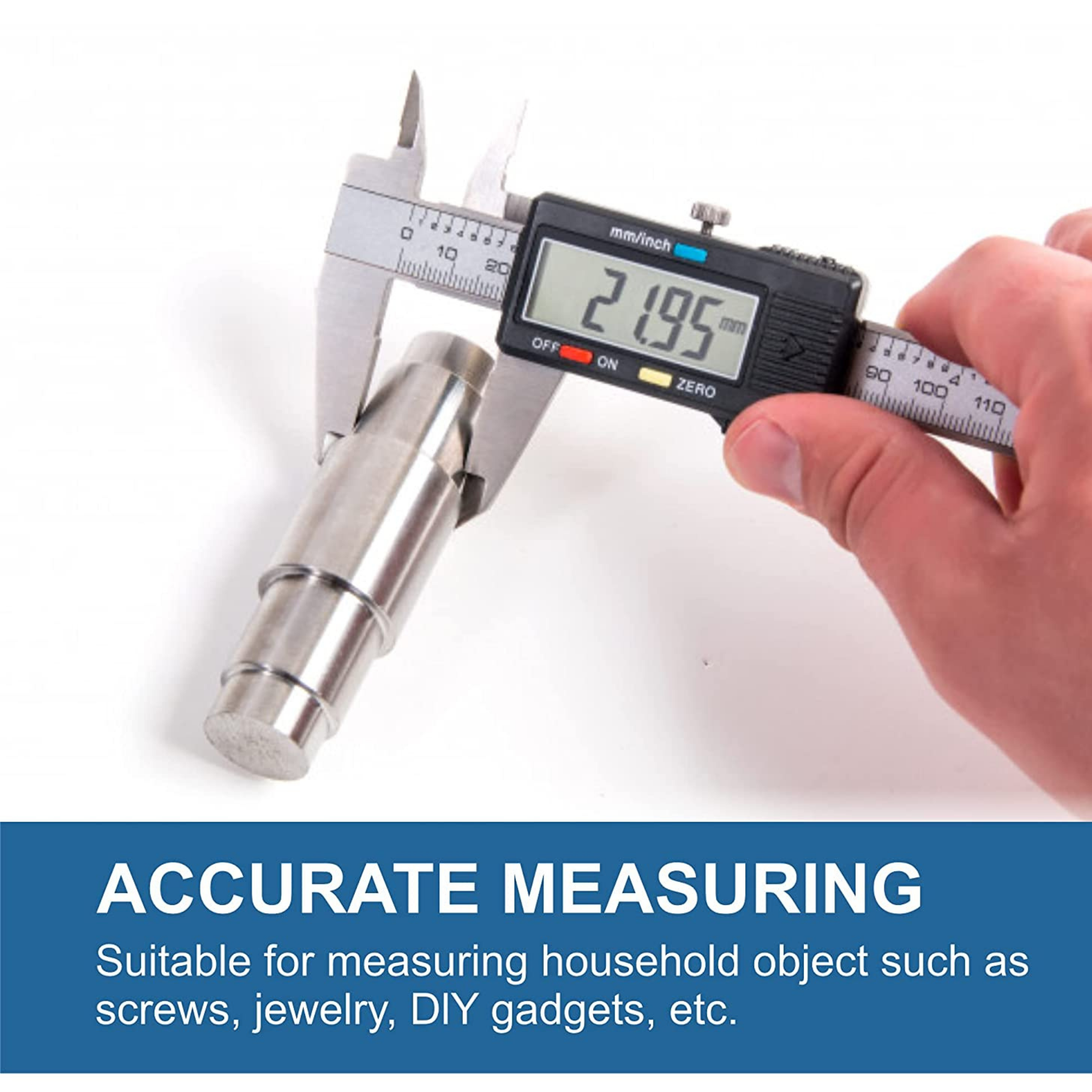 Homdum Vernier caliper digital 200mm Aerospace inner and outer diameter/length Accuracy measuring calipers With Fine Adjustment measurement upto 20 cm and 8inch.