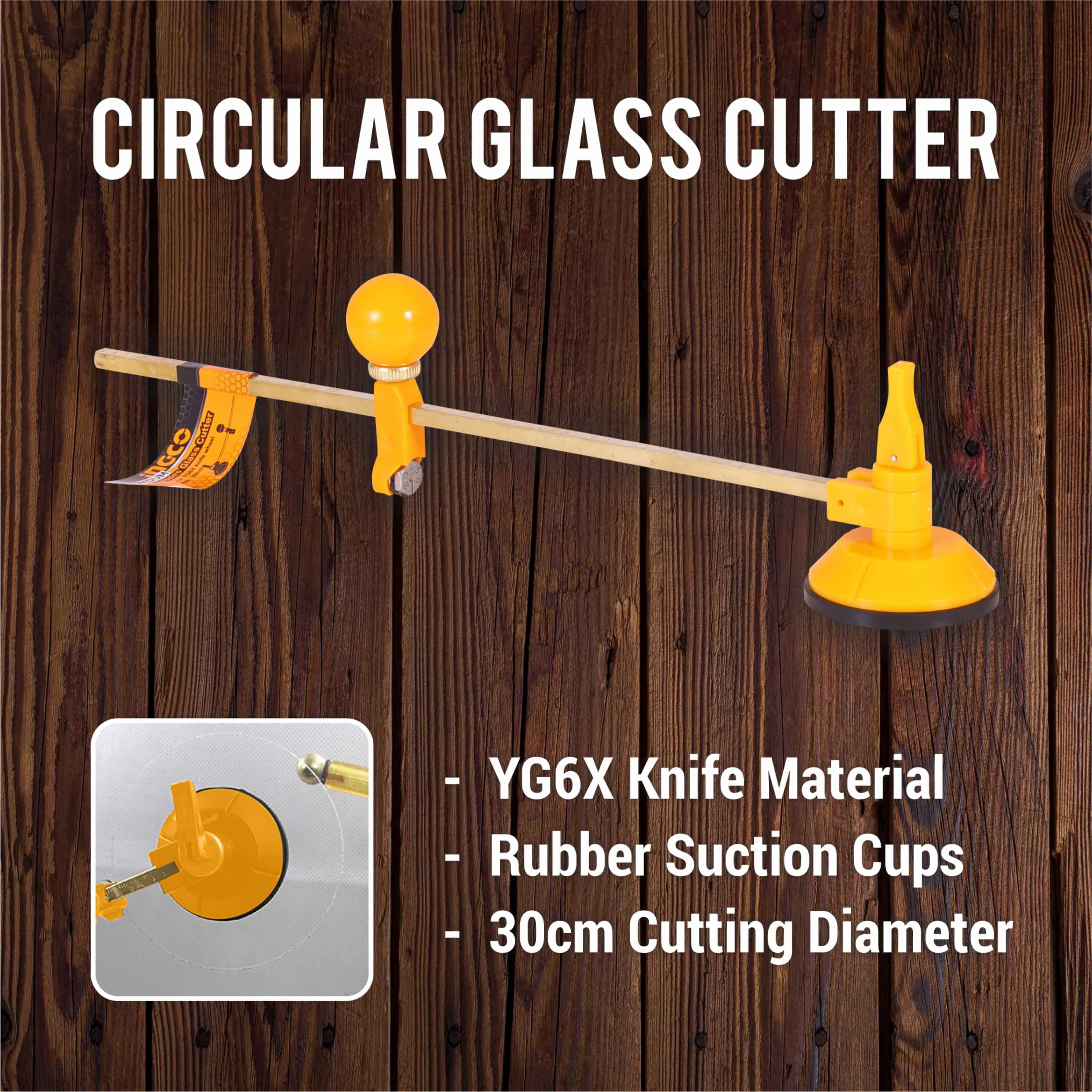 Homdum circular glass cutter tool