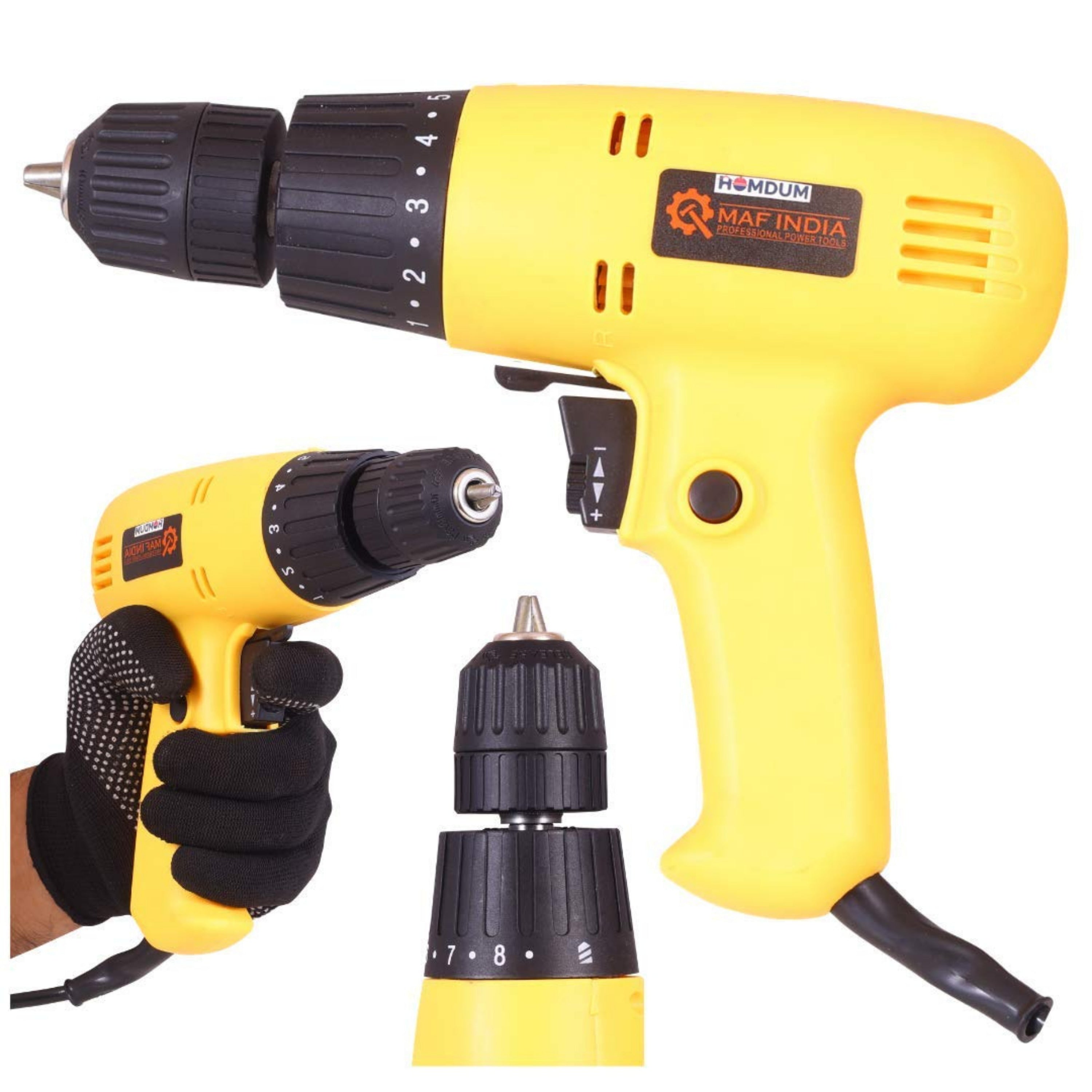 Homdum 280 watts Screwdriver drill machine Maf 10mm