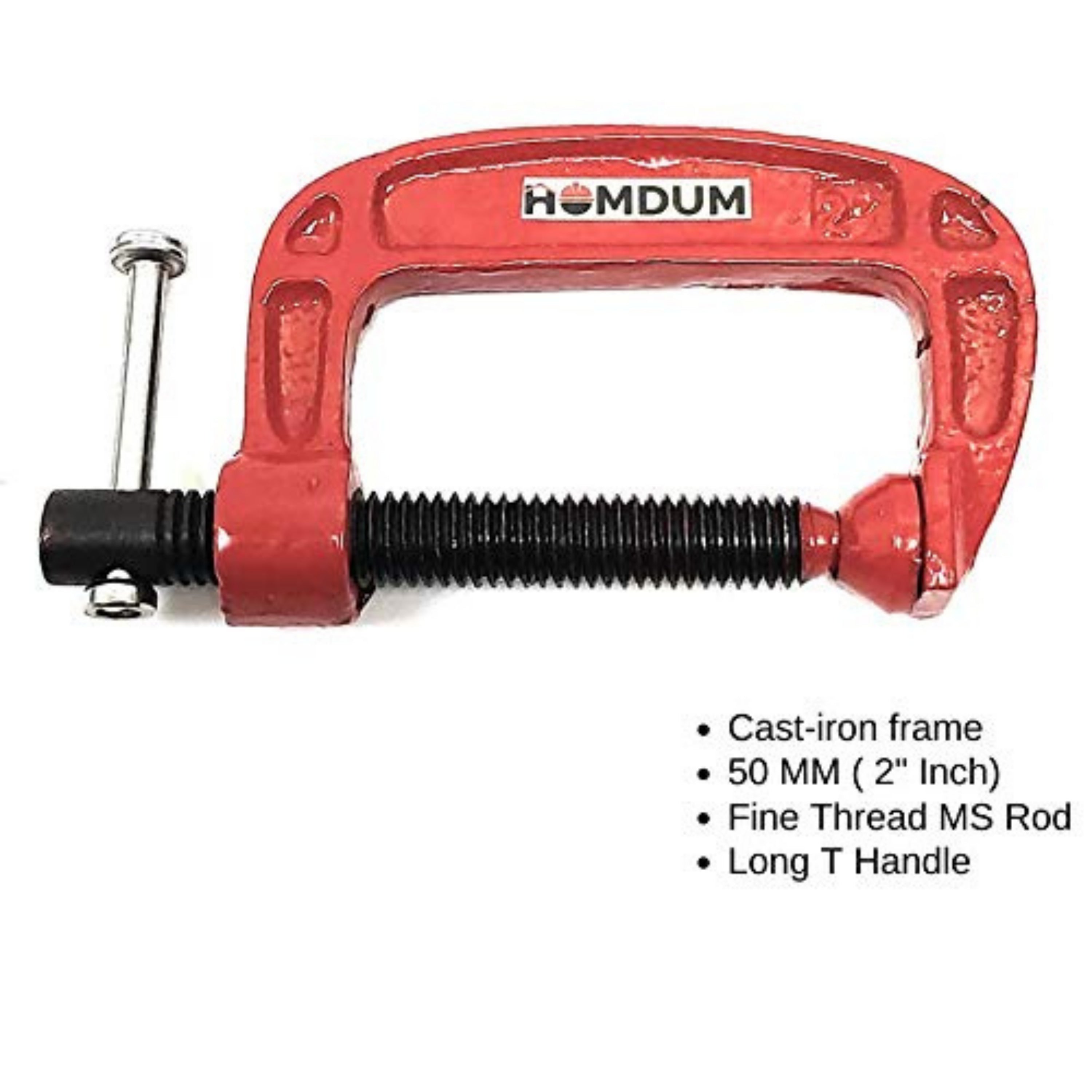 Homdum Heavy Duty G Clamp | C Type Clamping Tool (2 inch)