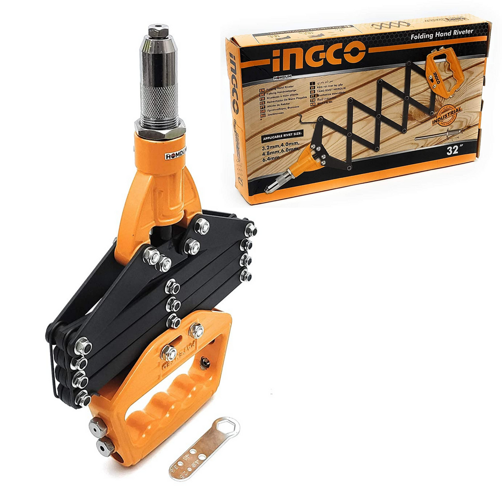 BUY Ingco 32 inch Semi Automatic Folding Rivet Gun combo – Homdum