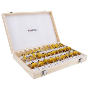 Homdum 35 Pcs Multi Shapes Router Bit Set