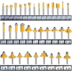 Homdum 8mm 35 Pcs Multi Shapes Router Bit Se