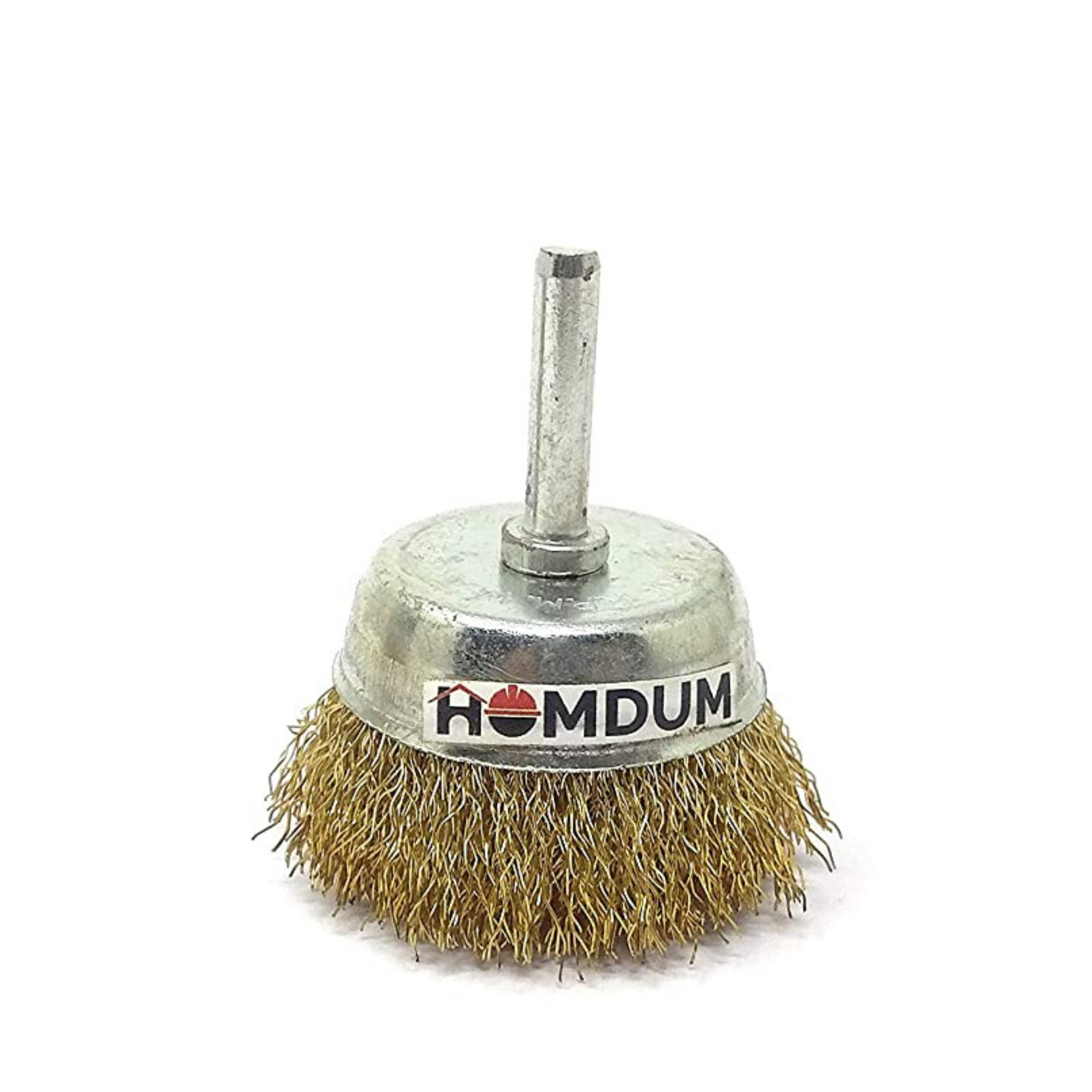 Homdum Brass Wire Brush Kit Flat Cup Wire Wheel Brush Set