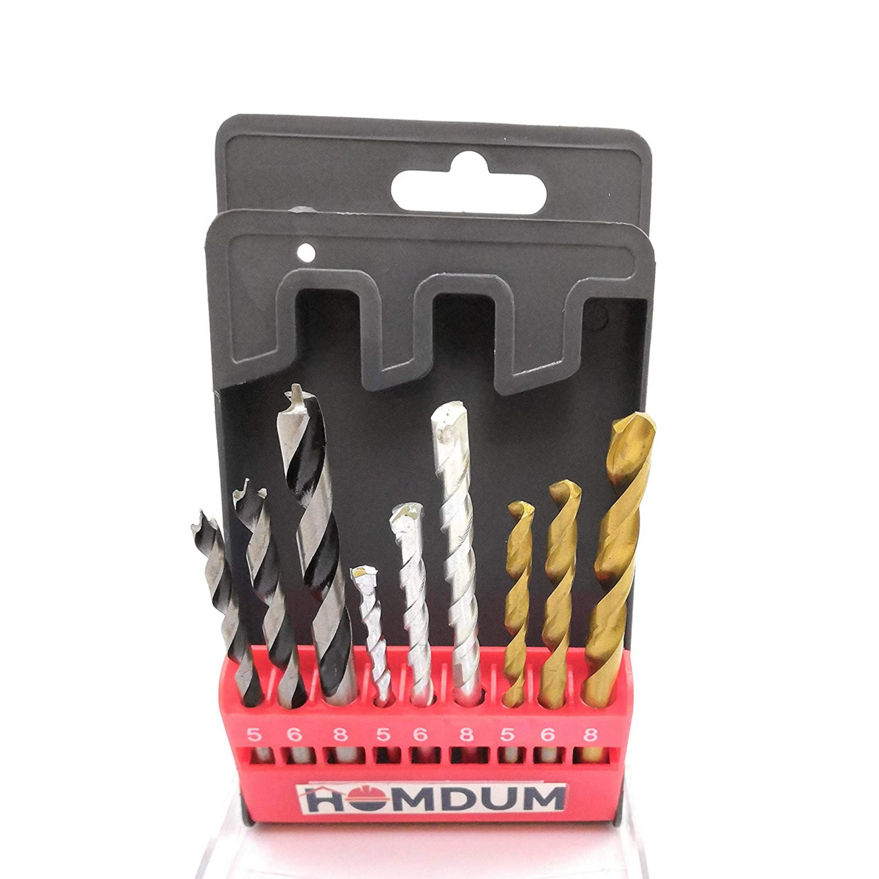 Homdum 3 in 1 Combo Drill Bit Set for Wood, Concrete, Brick, Metal, Plastic, Aluminium