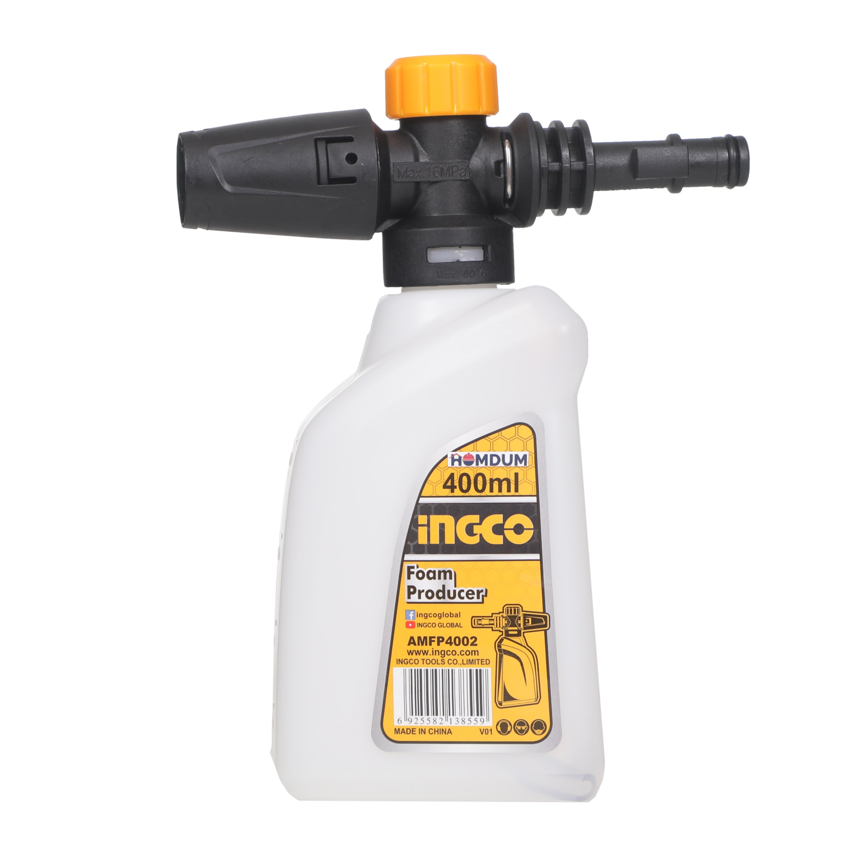 Ingco Car washer Snow Foam Lance Bottle Foam Producer 400 ml AutoCare Car shampoo Soap Dispenser.