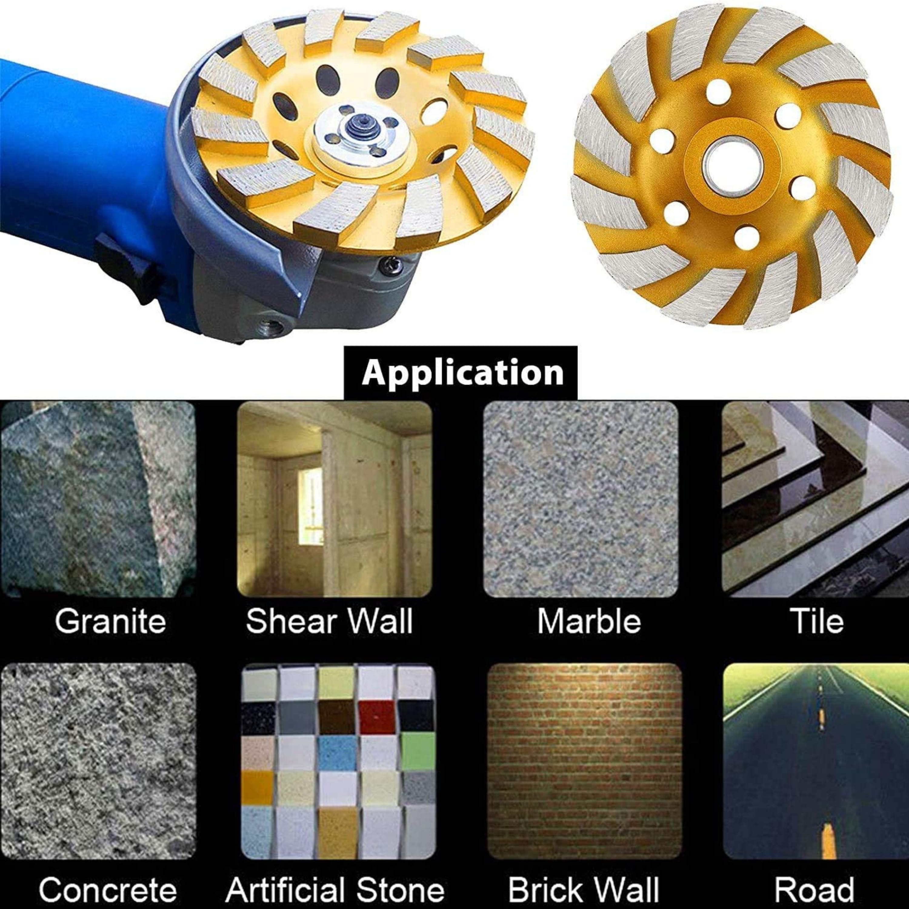 Homdum Grinder Wheel for Removal of Concrete and Paint Epoxy etc