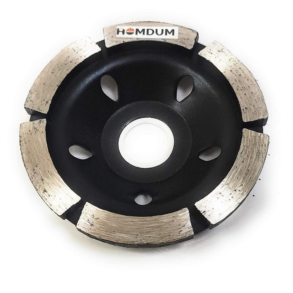 Homdum 4 Inch 100mm Segmented Single Rim Diamond Cup Angle Grinder Wheel