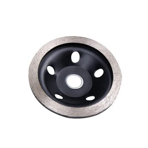 Homdum 4 Inch 100mm Rim Segmented Diamond Cup Angle Grinder Wheel for Removal of Concrete and Paint Epoxy etc from Marble Granite Stone by Grinding disc Black.