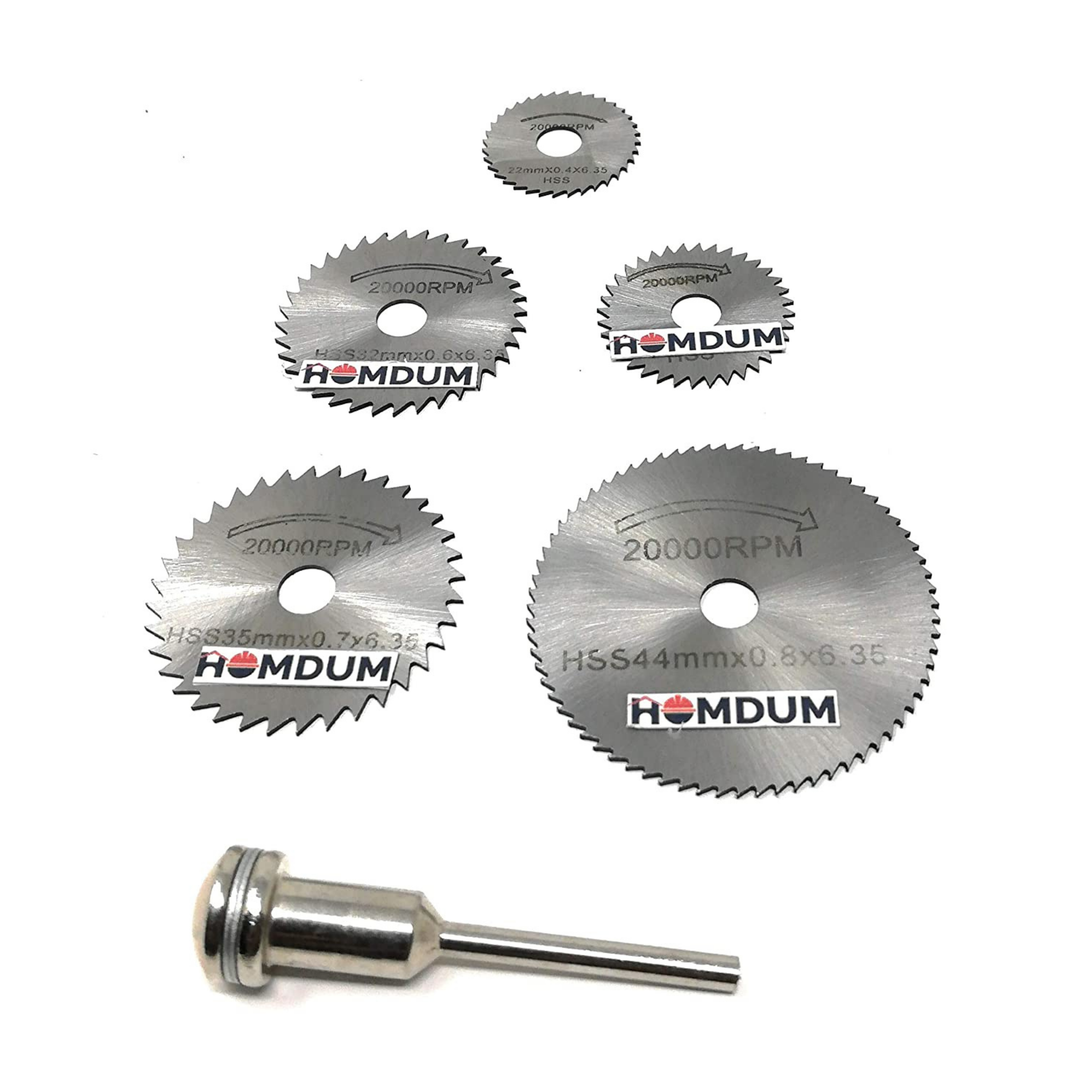 Homdum 6 Pcs Mini HSS Circular Saw Blade