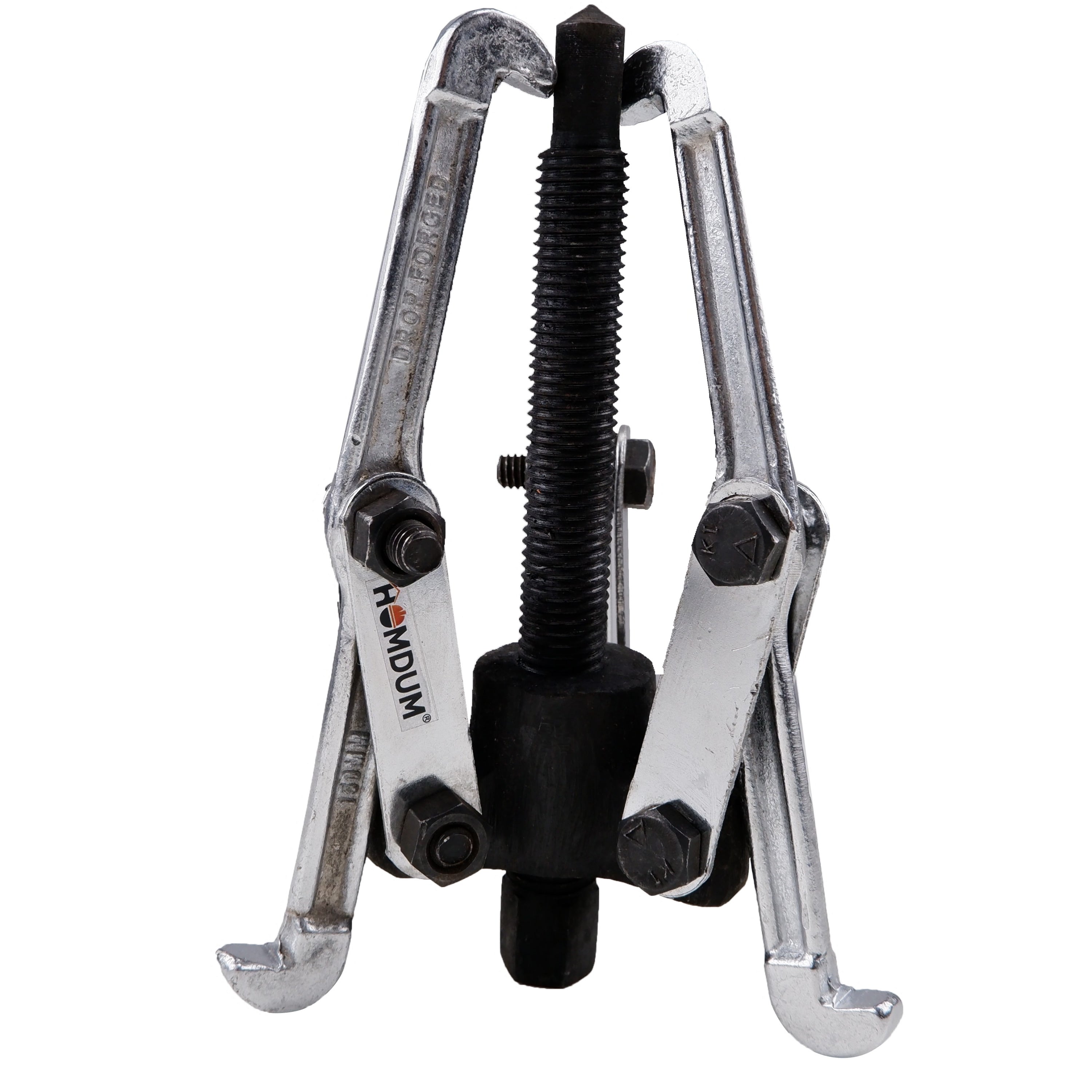 Homdum 6 inch 3 Legs/Jaws Bearing Puller Heavy Chrome Vanadium Steel Gear Puller size 150 mm (Black and Silver)