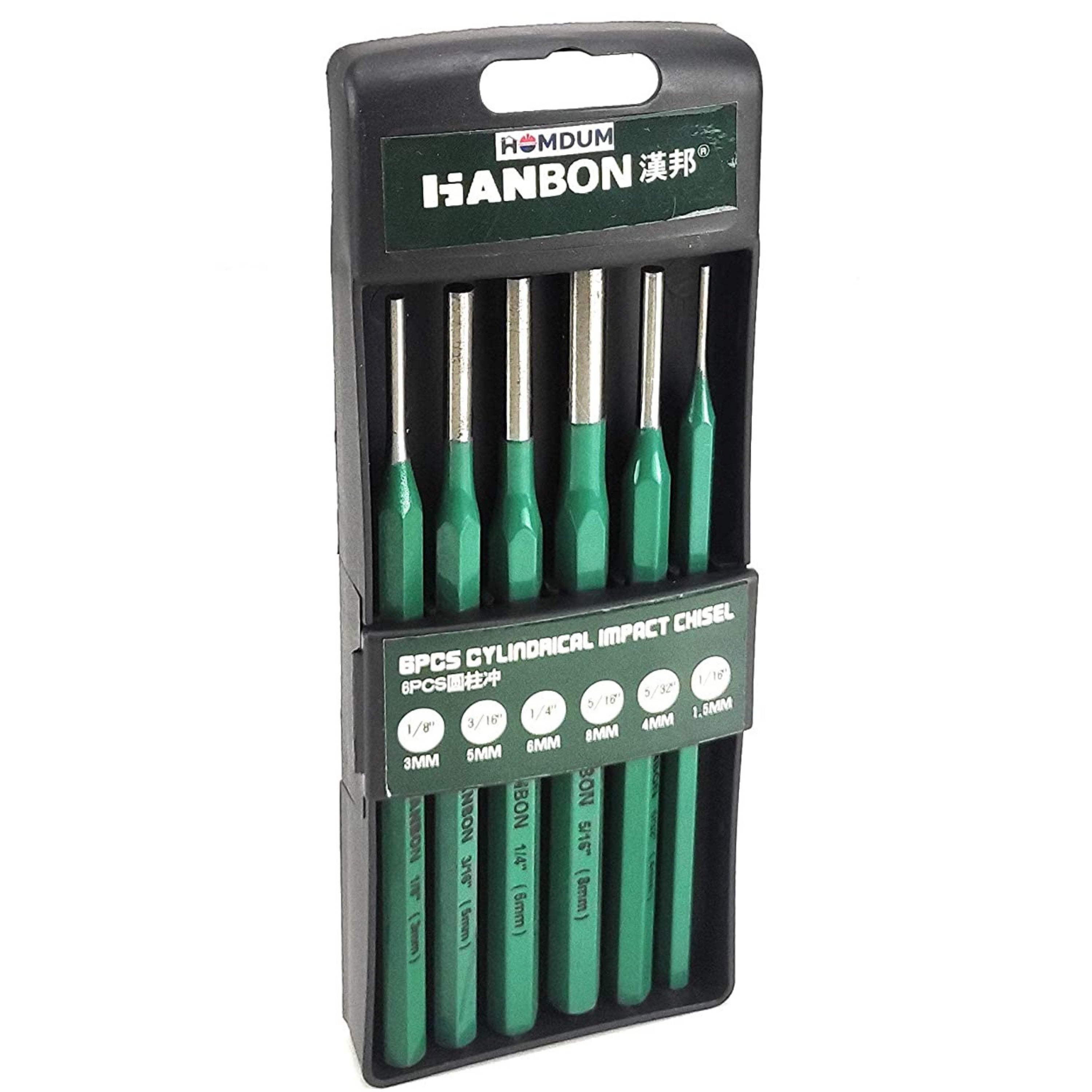 Homdum 6 piece pin punch chisel set