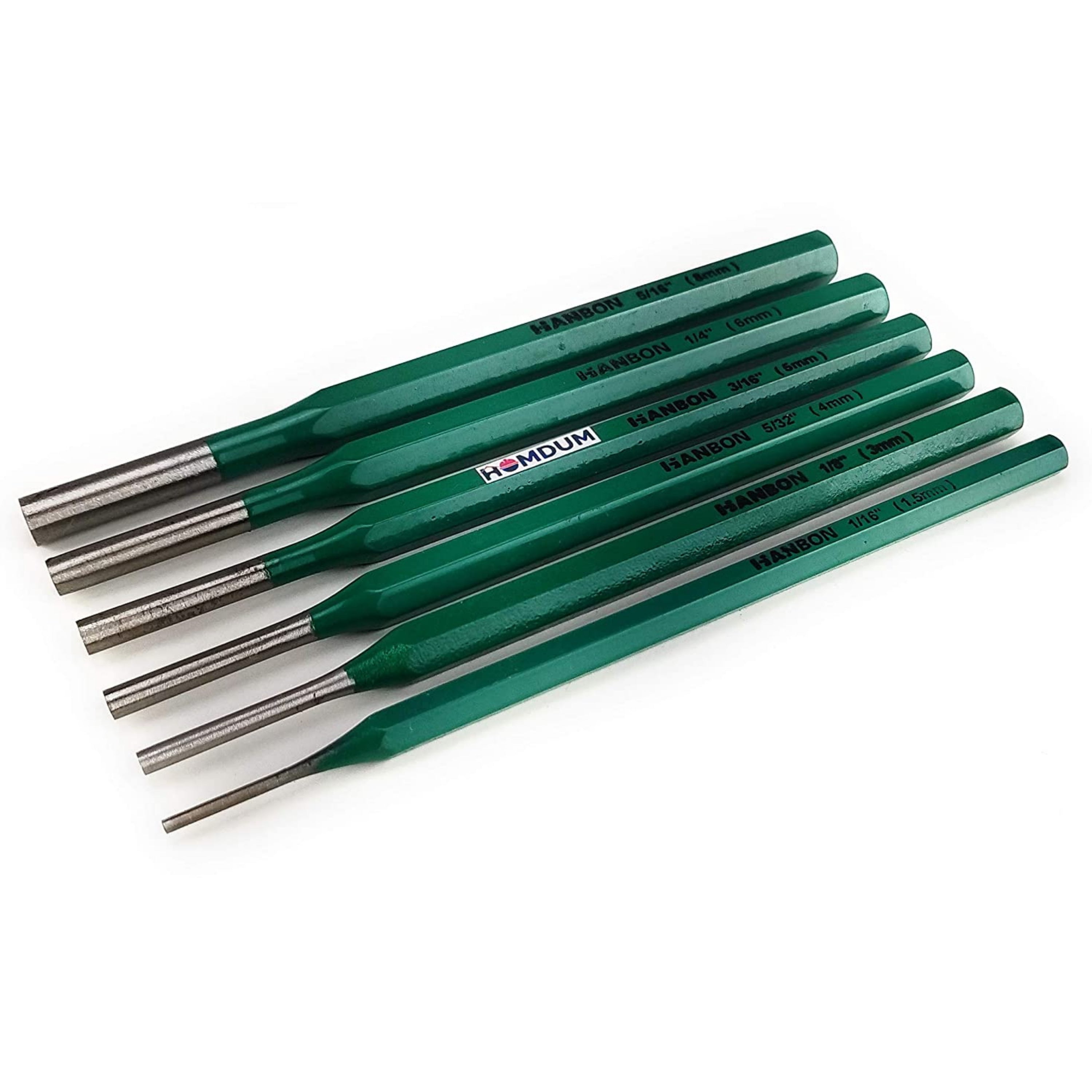 Homdum pin punch chisel set cylindrical impact chisel set