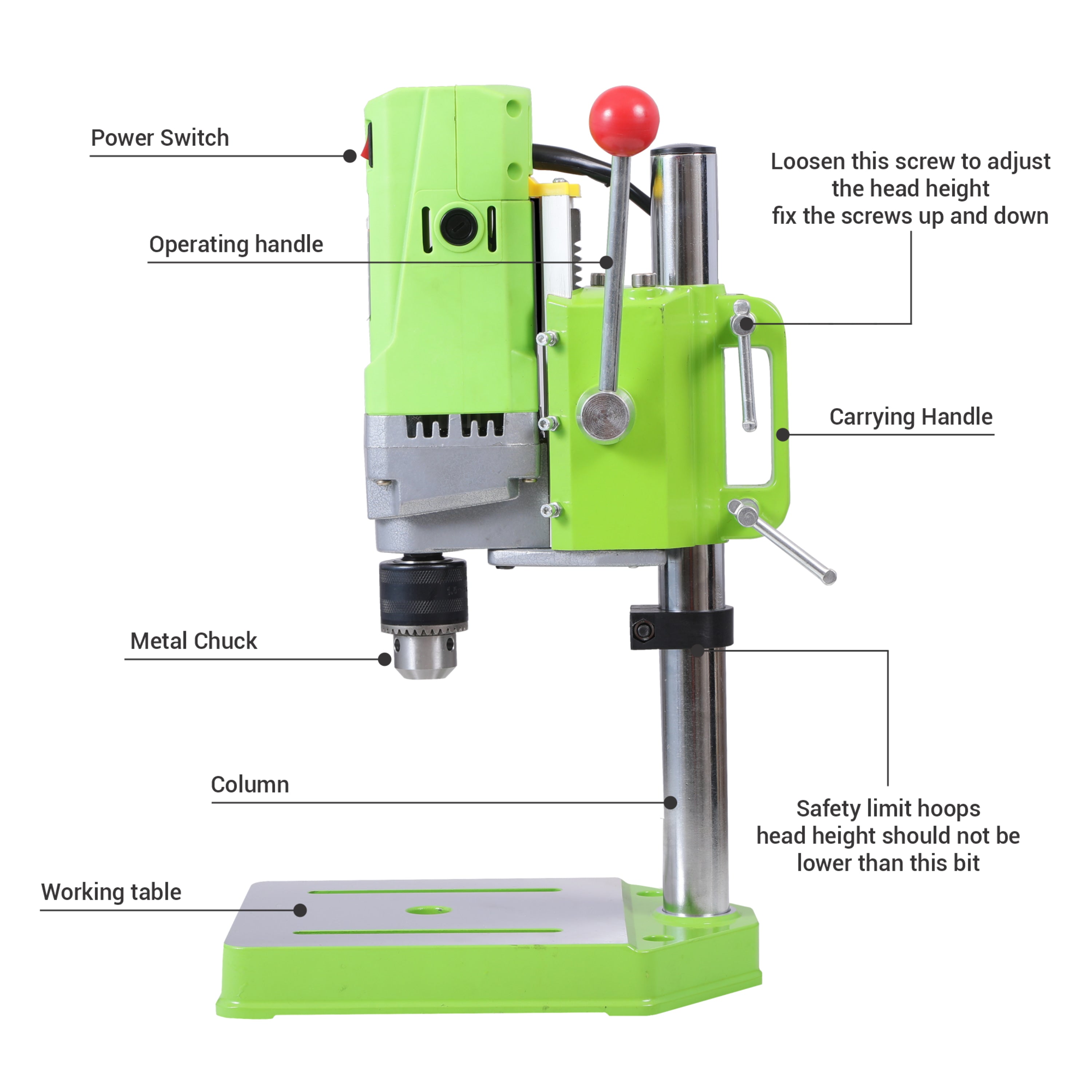 Homdum 710W High speed bench Drilling Machine