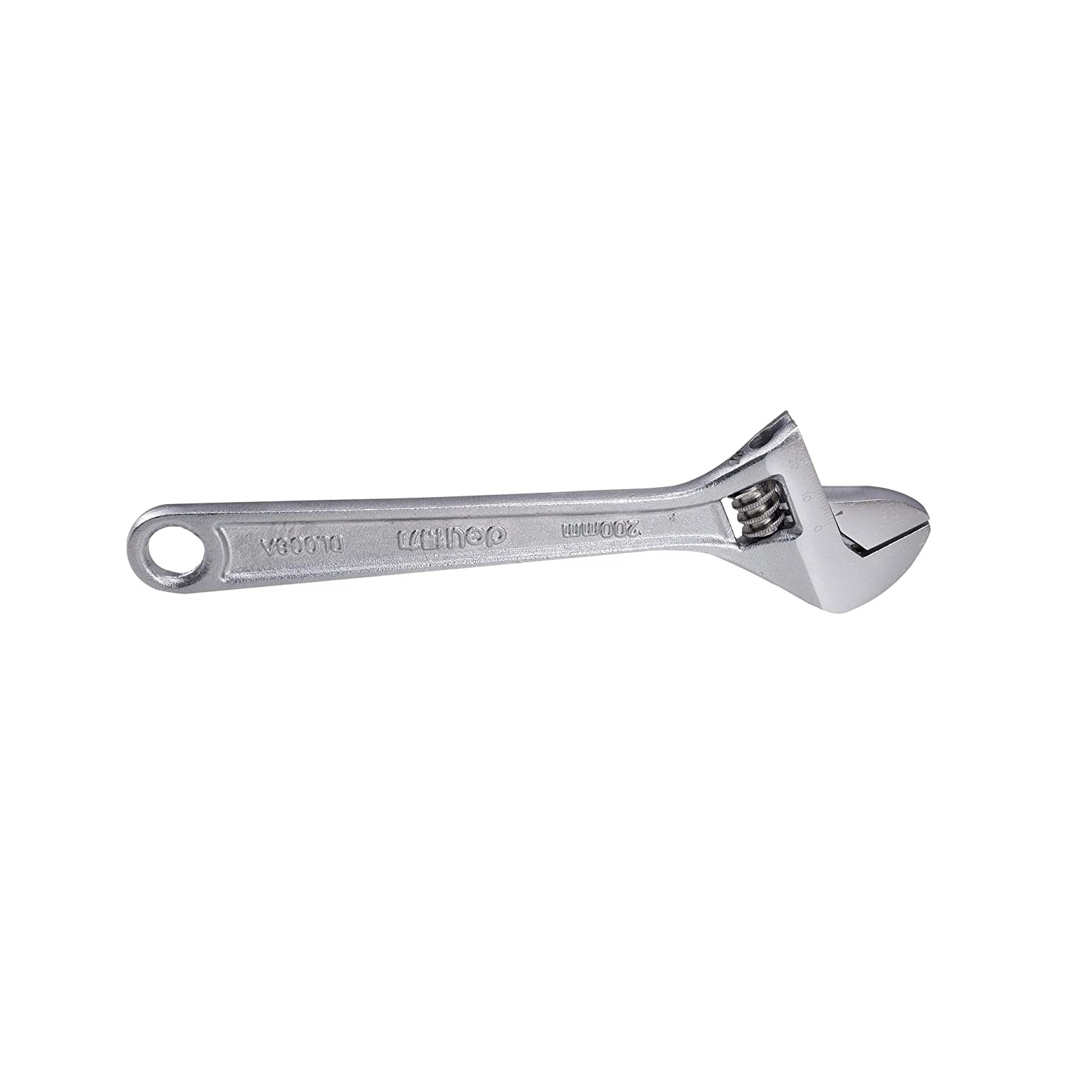 Homdum 8 inch Adjustable Wrench Deli Hex Spanner Chrome vanadium Ergonomic Handle size 200 mm