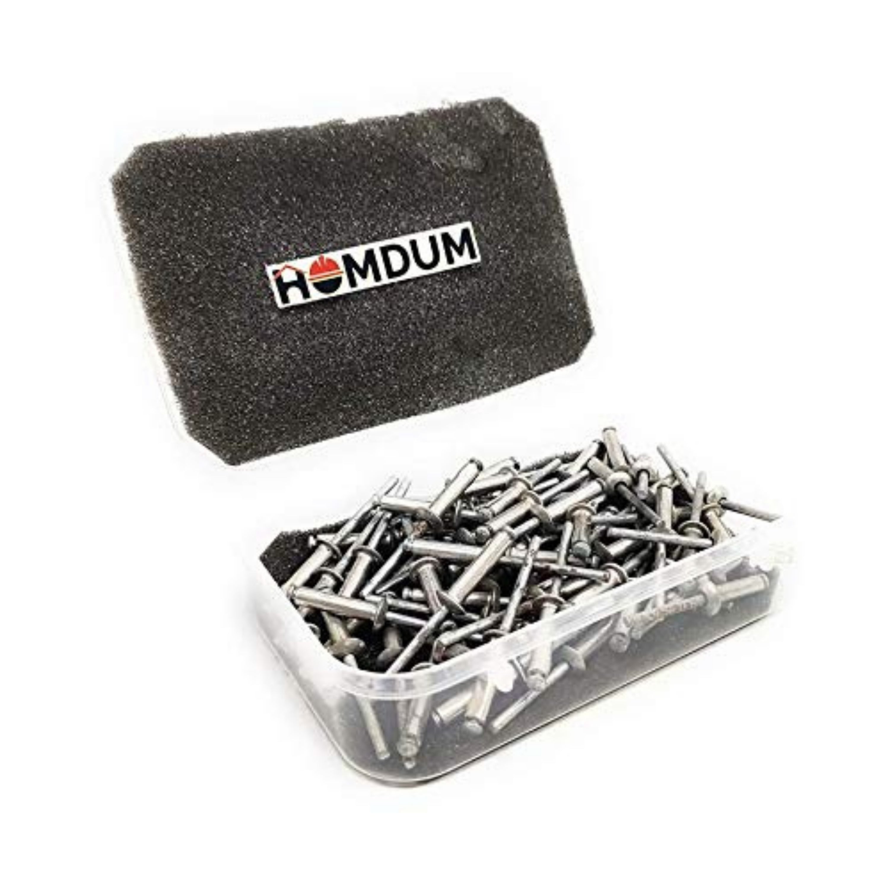 Homdum 100 Pcs Blind rivets packed in plastic box