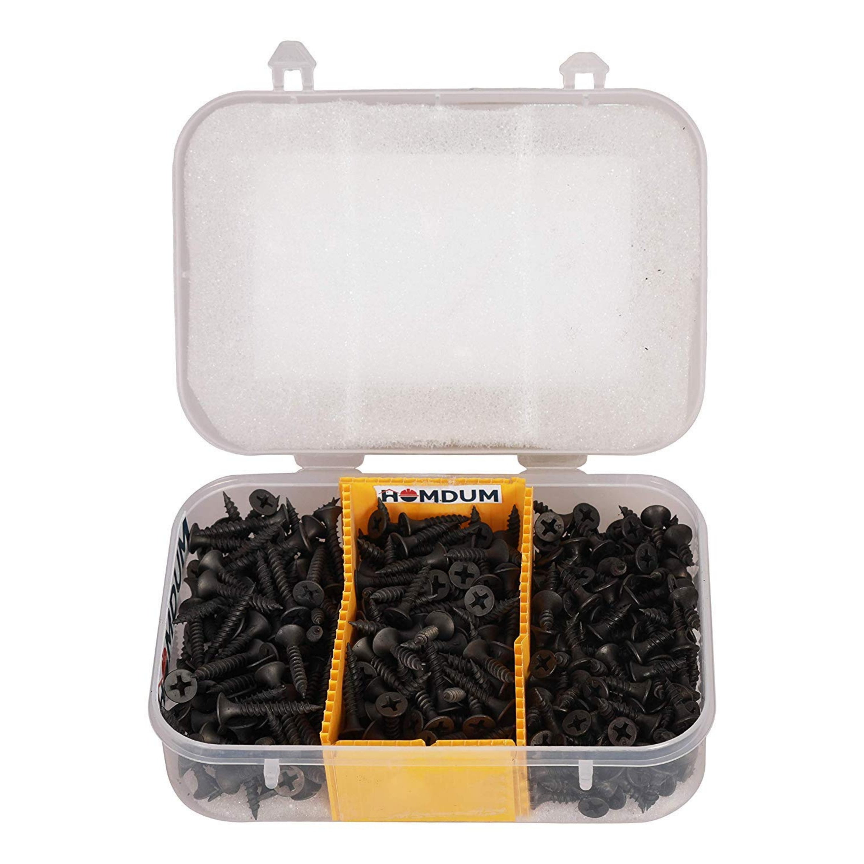 Homdum Assorted Black Dry Wall Screws (13 mm to 25 mm)