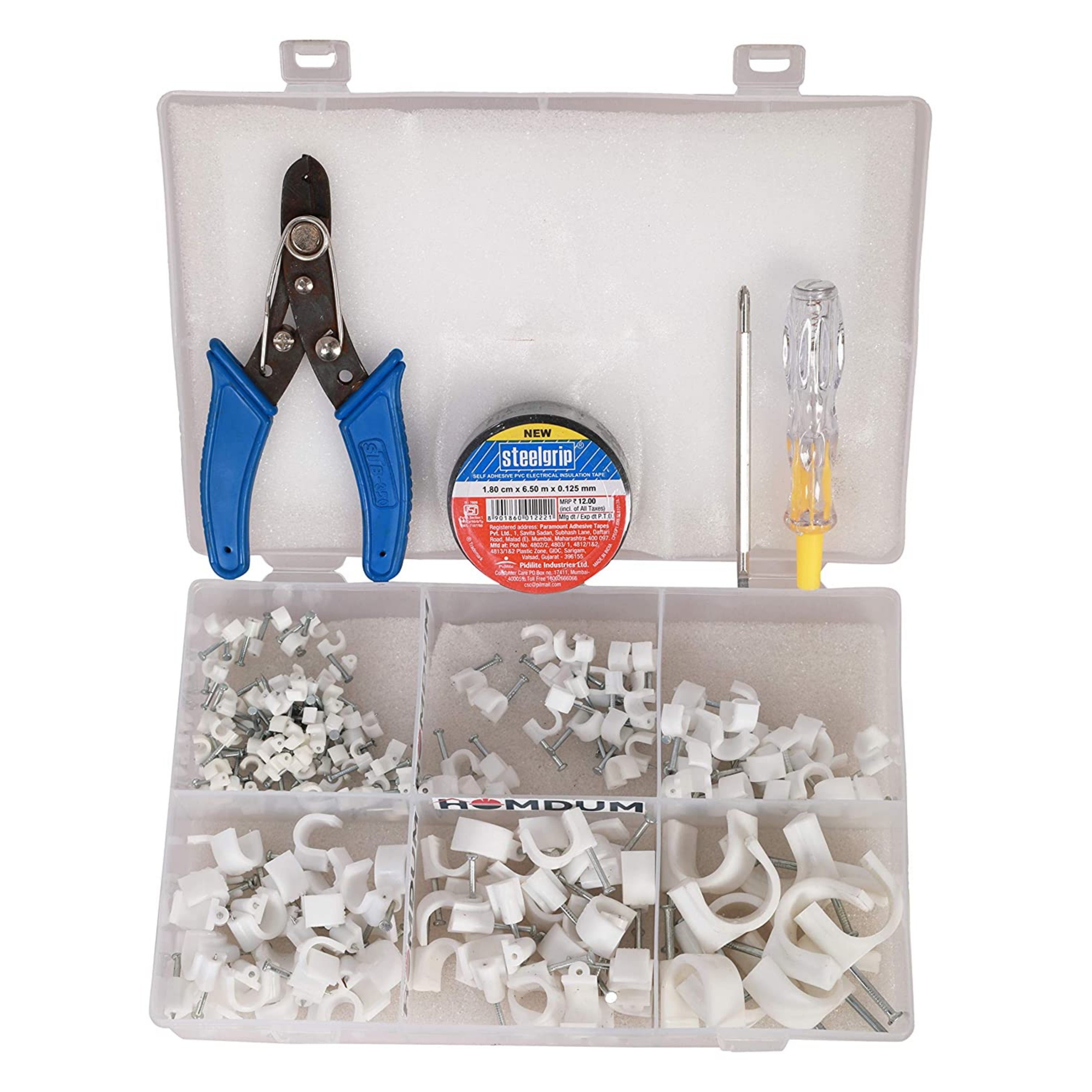Homdum Assorted circle cable clips set