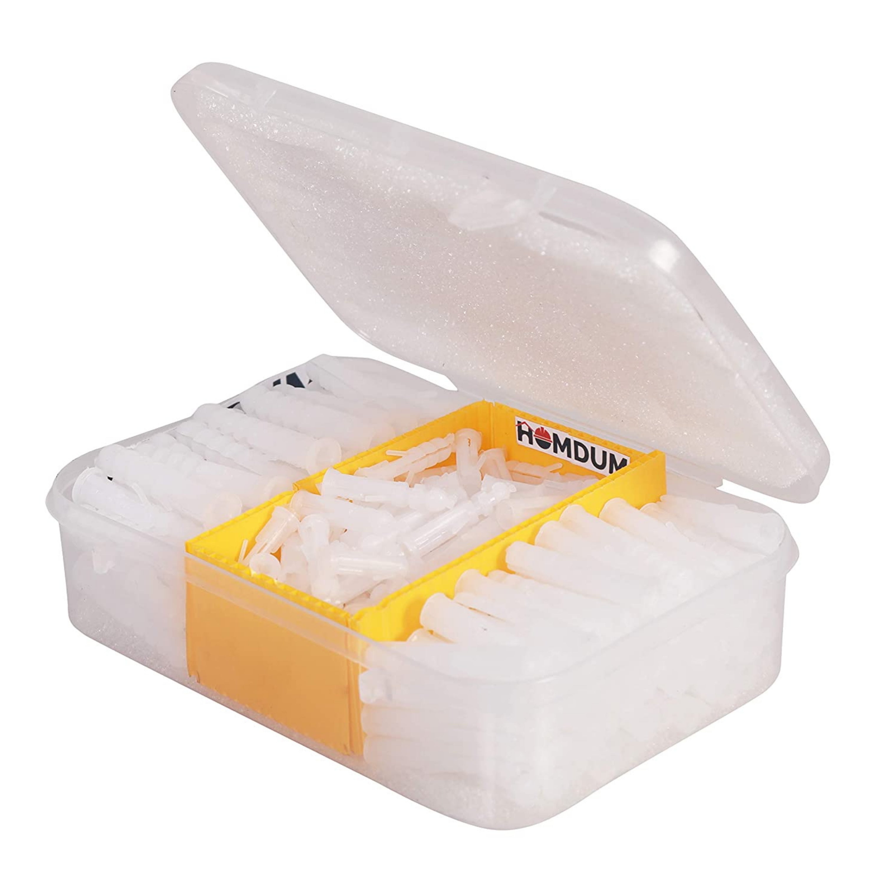 Homdum 200 pieces of Nylon Wall Plugs