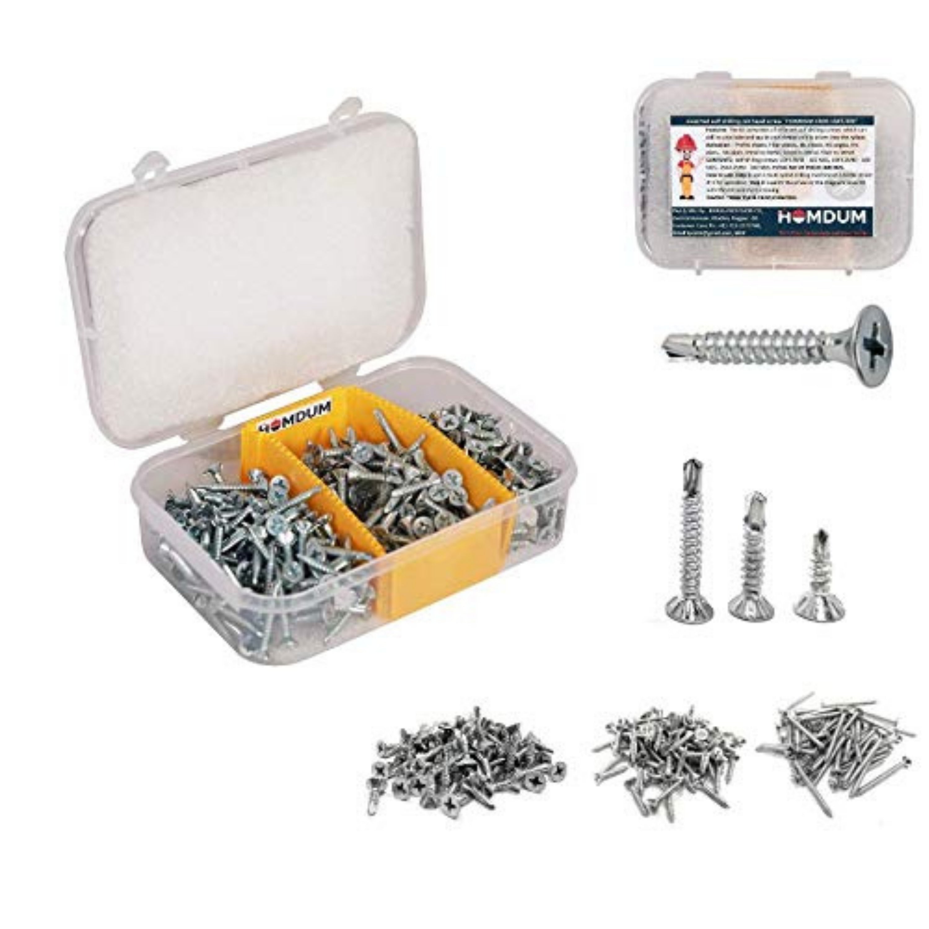 Homdum Assorted Self-Drilling Screw