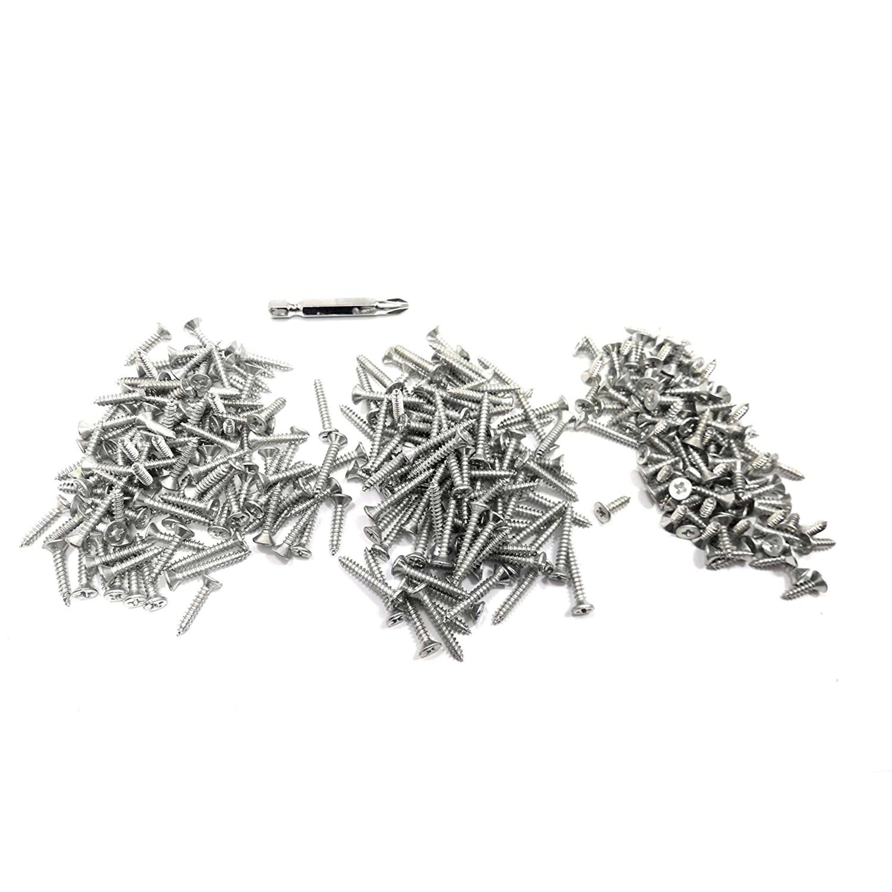 Homdum Assorted Zinc Coated Self Taping Screws