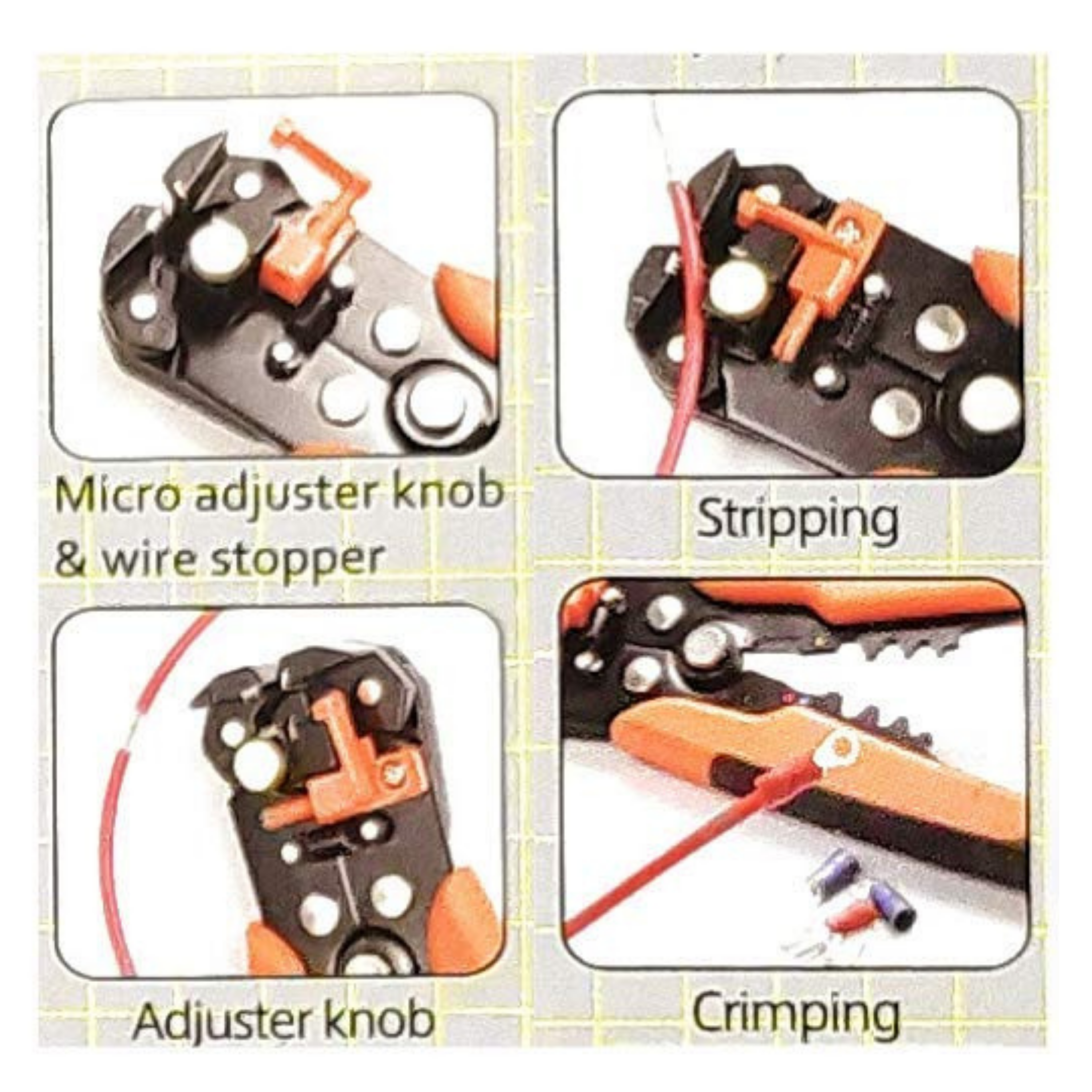 Homdum Cable Cutter Professional Quality High Precision Tool with Double spring