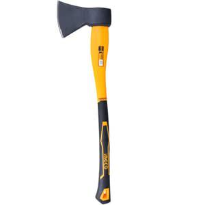 Homdum Camping Axe 1250g Heavy Duty Forged Steel Head with 780 mm Fiberglass Rubberized Grip Handle for Perfect Strike Hatchet Hand Axe for Gardening Wood Cutting & Splitting